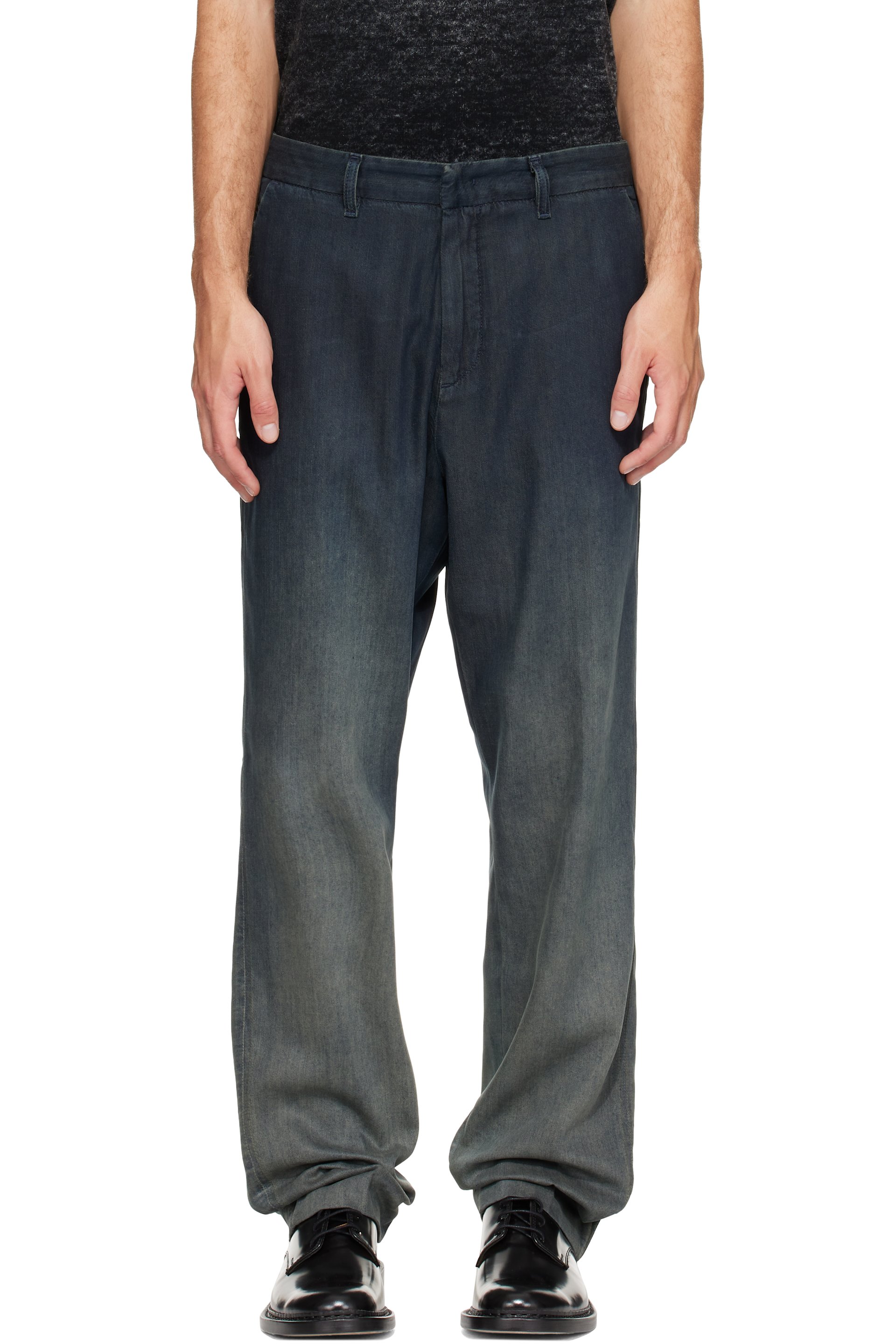 Diesel - Navy D-Tylor Regular Mid-Waist Jeans