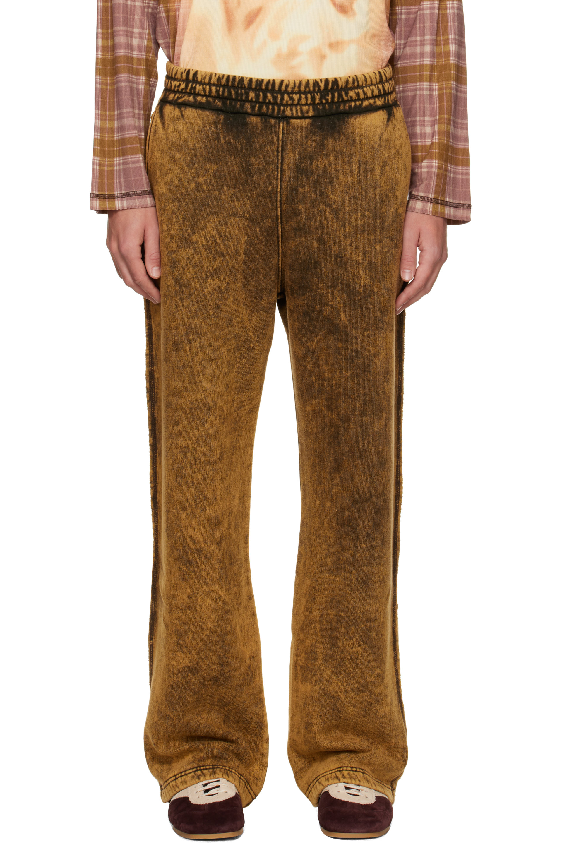 Diesel - Brown P-Martains-Raw Sweatpants
