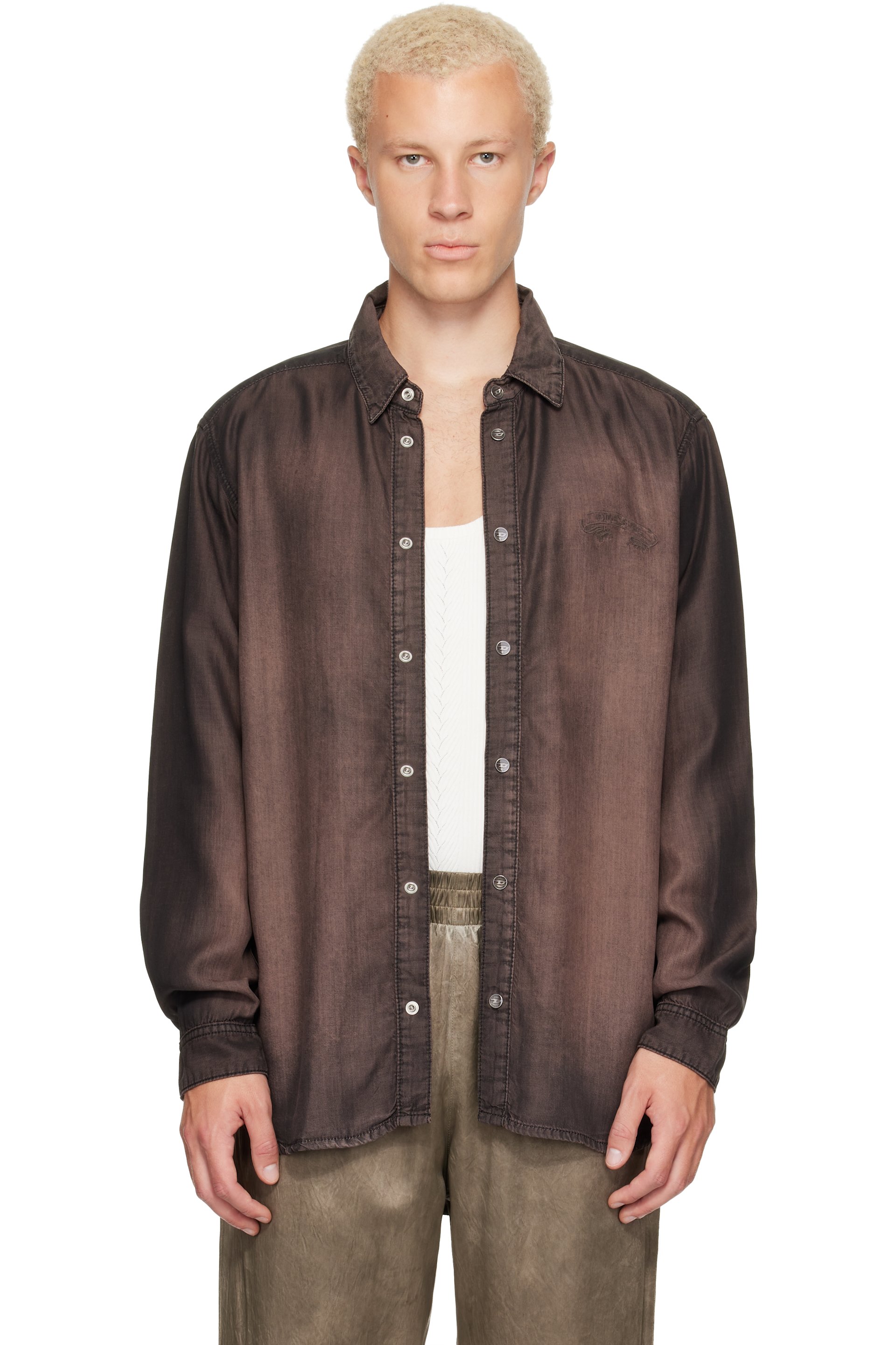 Diesel - Chemise Fluid brune