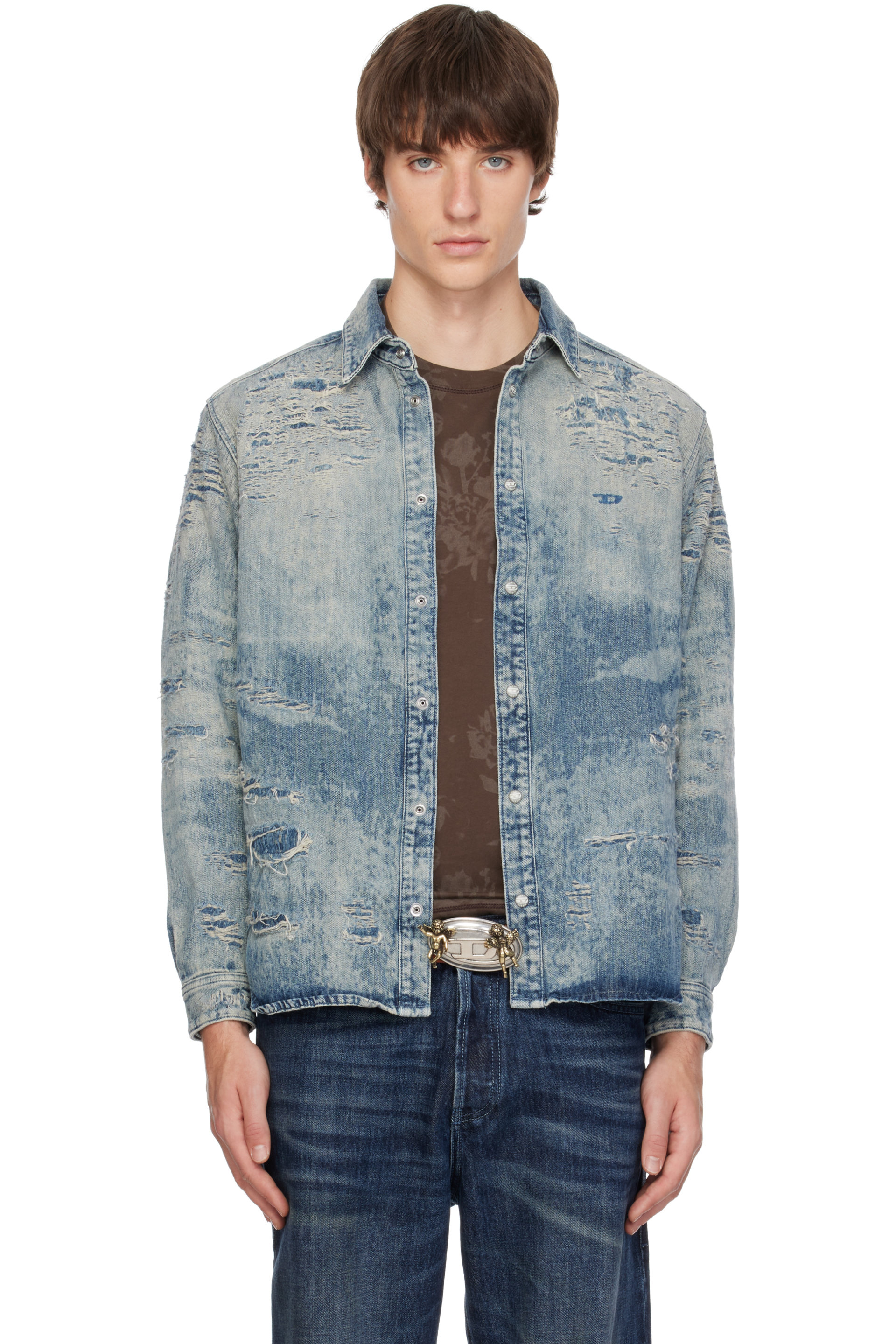 Diesel - Chemise bleue en denim