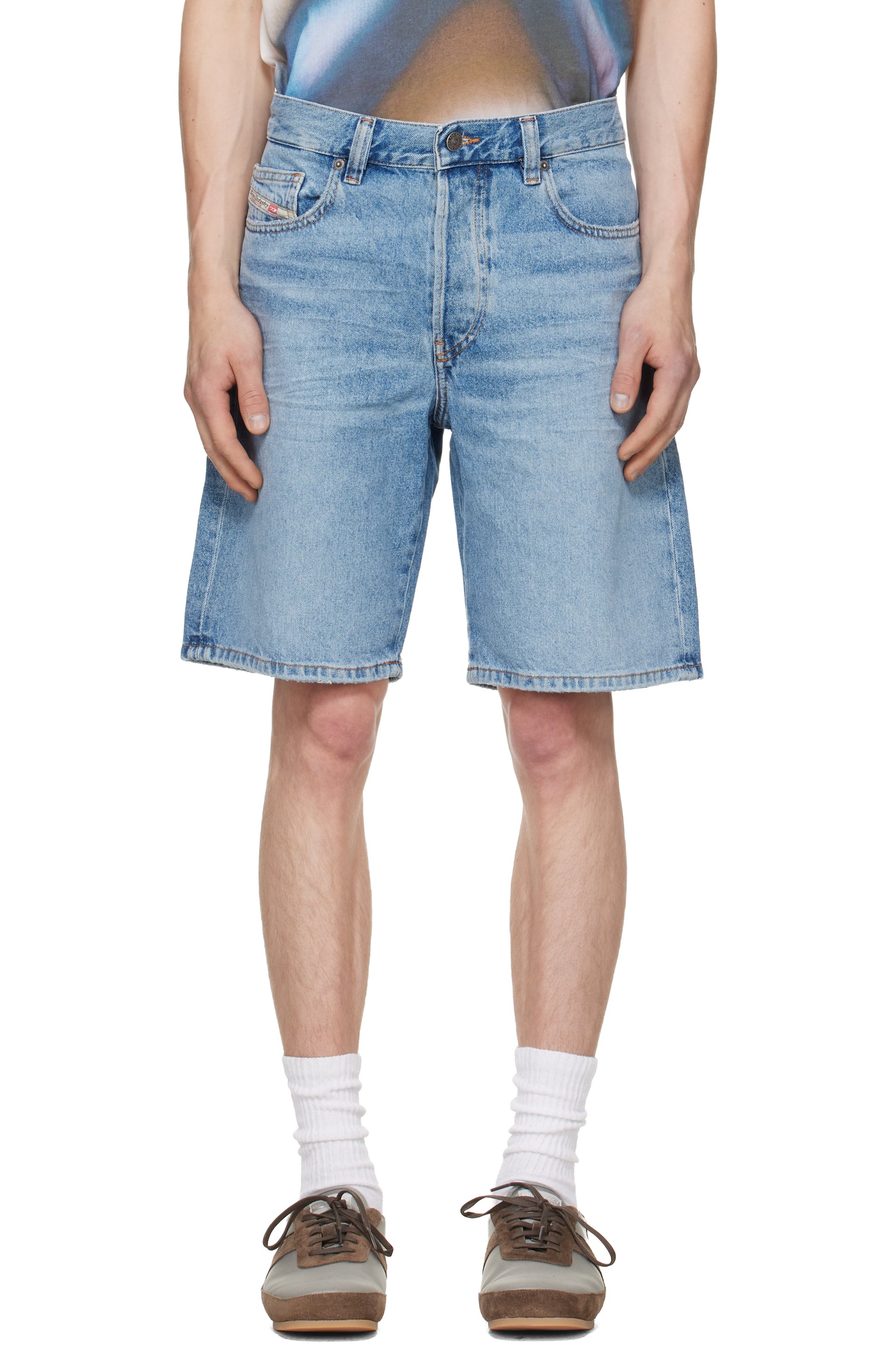 Diesel - Blue Regular-Short Denim Shorts