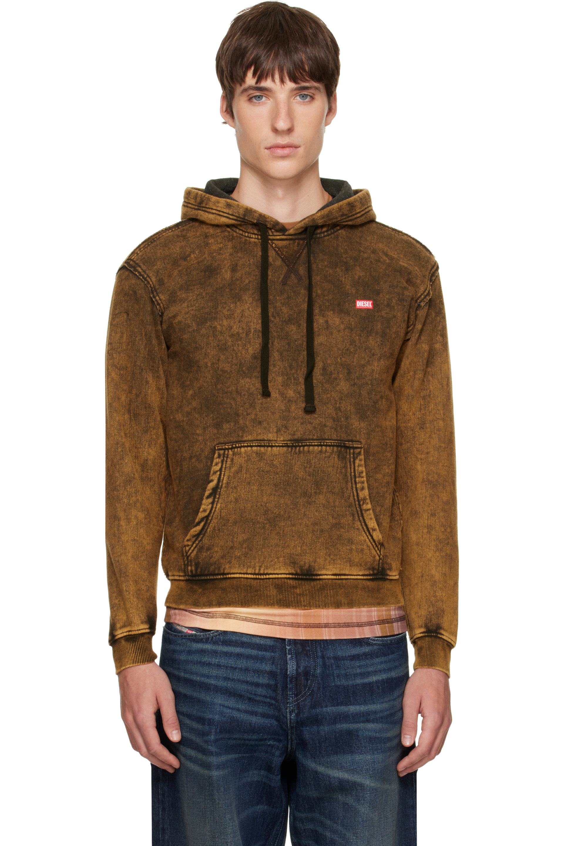 Diesel - Brown S-Normy-Raw Hoodie