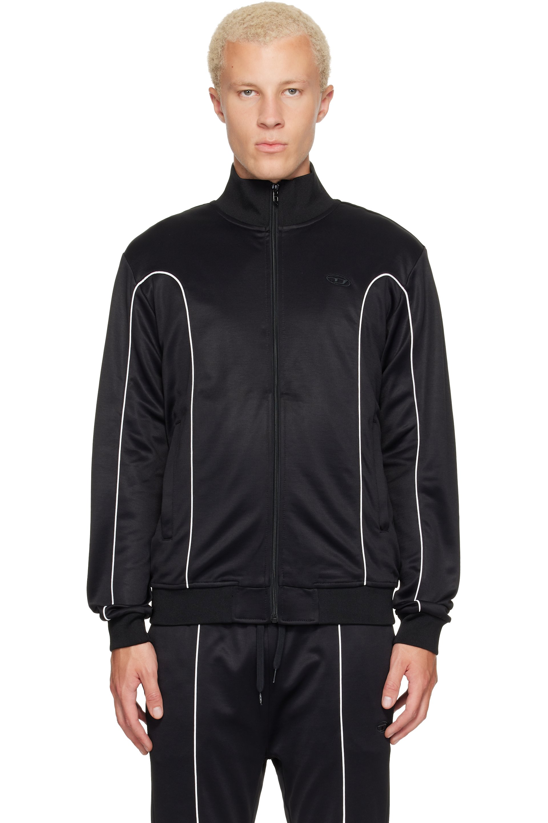 Diesel - Black Contrast Piping Sweater