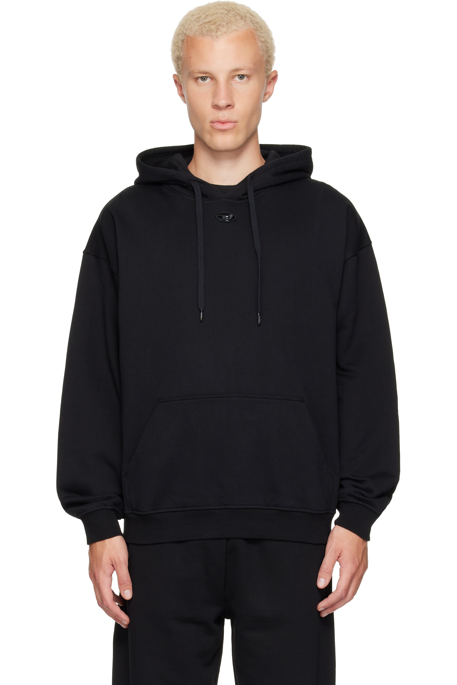 Diesel - Black Relaxed Fit Hoodie