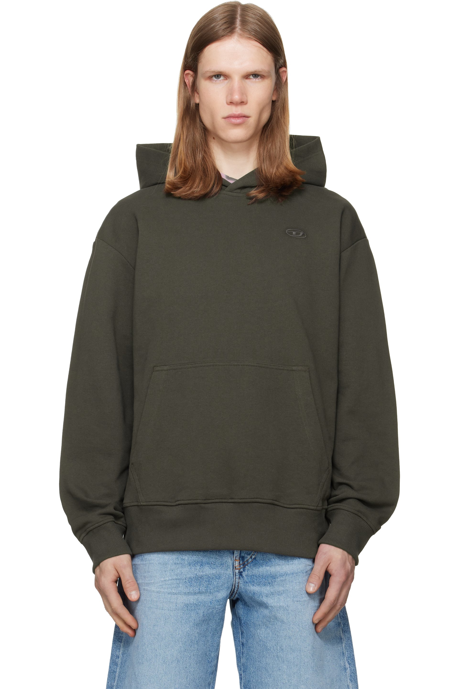Diesel - Brown S-Macs-Hood-Megoval-D Hoodie