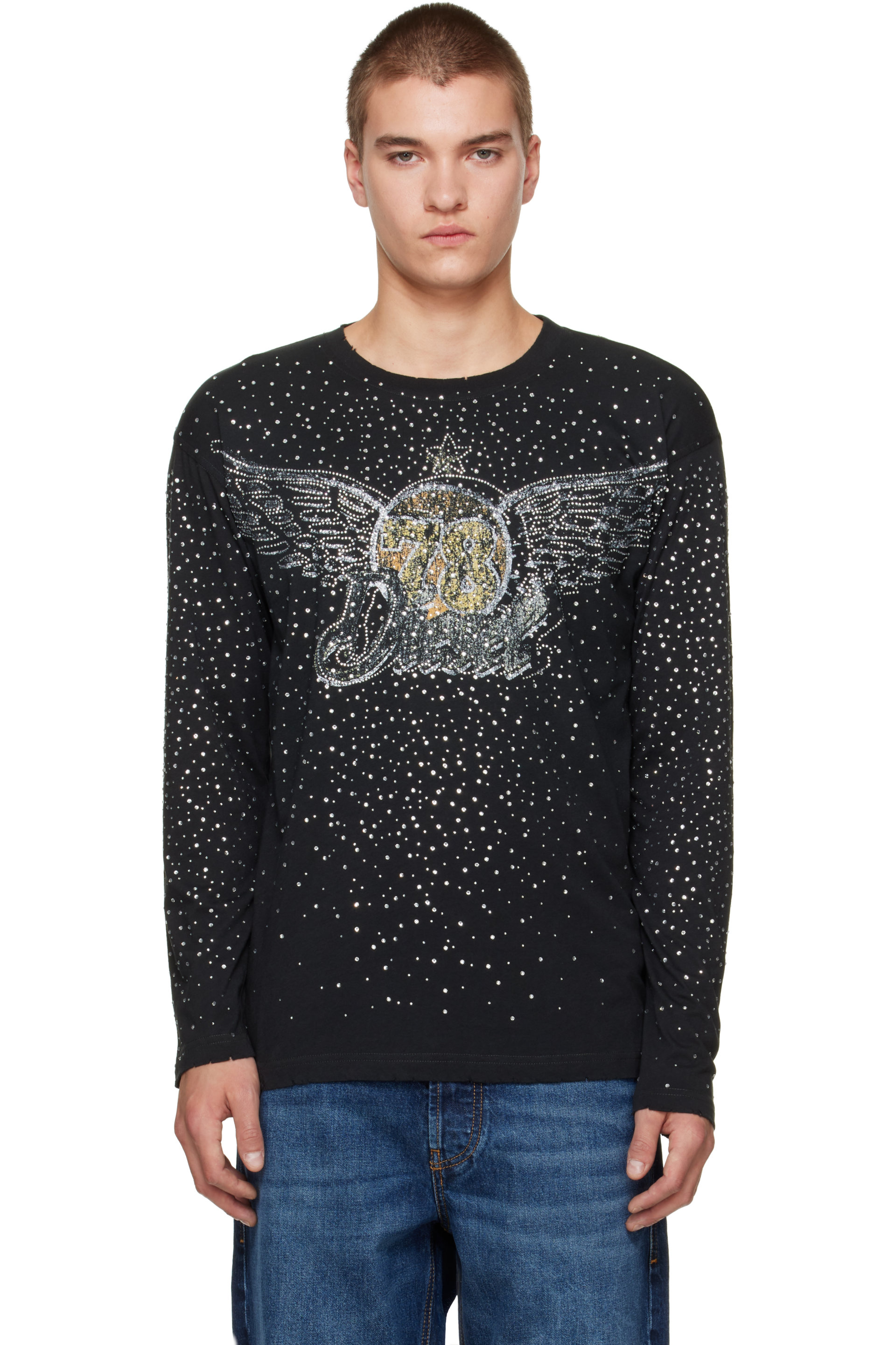 Diesel - Black T-Edro-CRT-LS T-Shirt