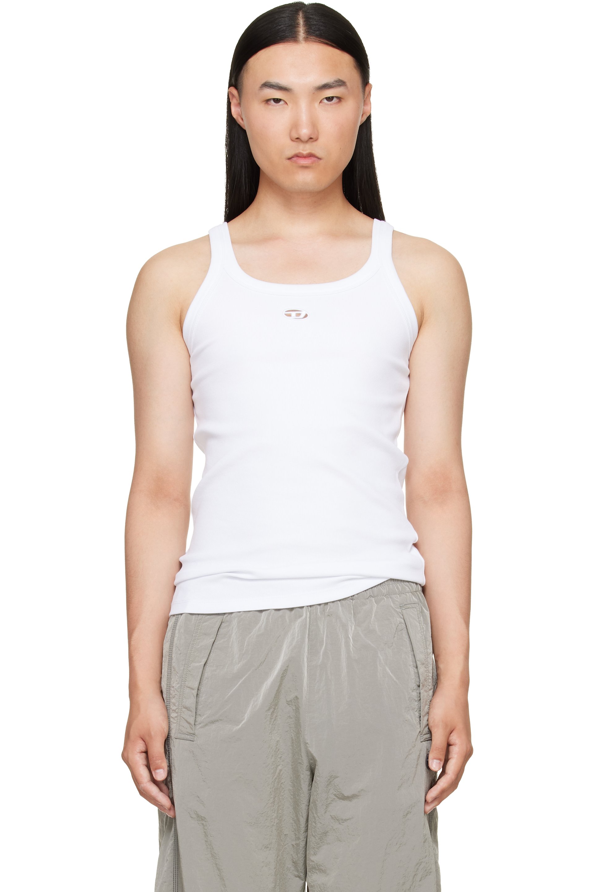 Diesel - White T-Wife-Dco Tank Top