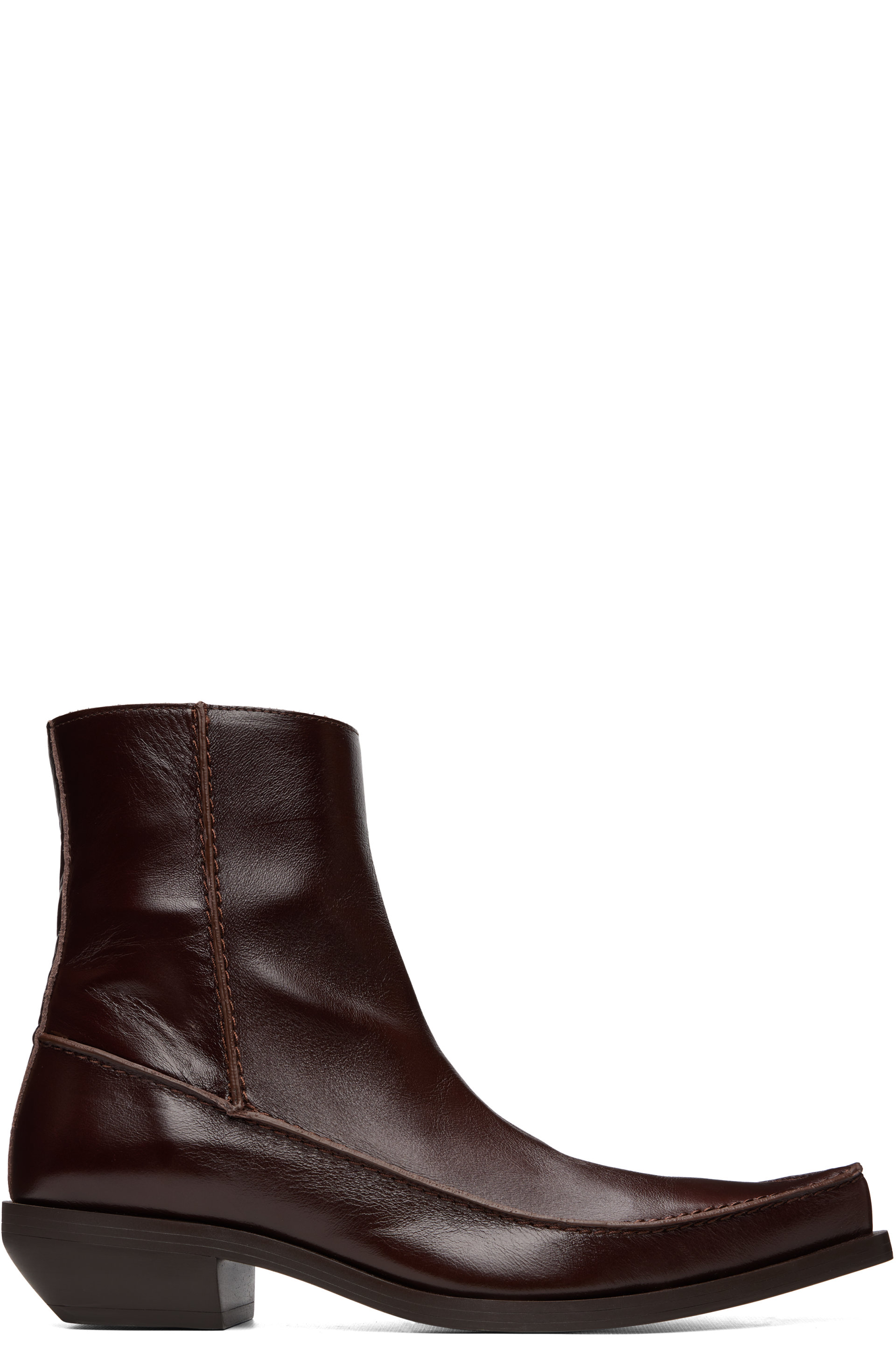 Diesel - Brown D-Frido Western Ankle Boots