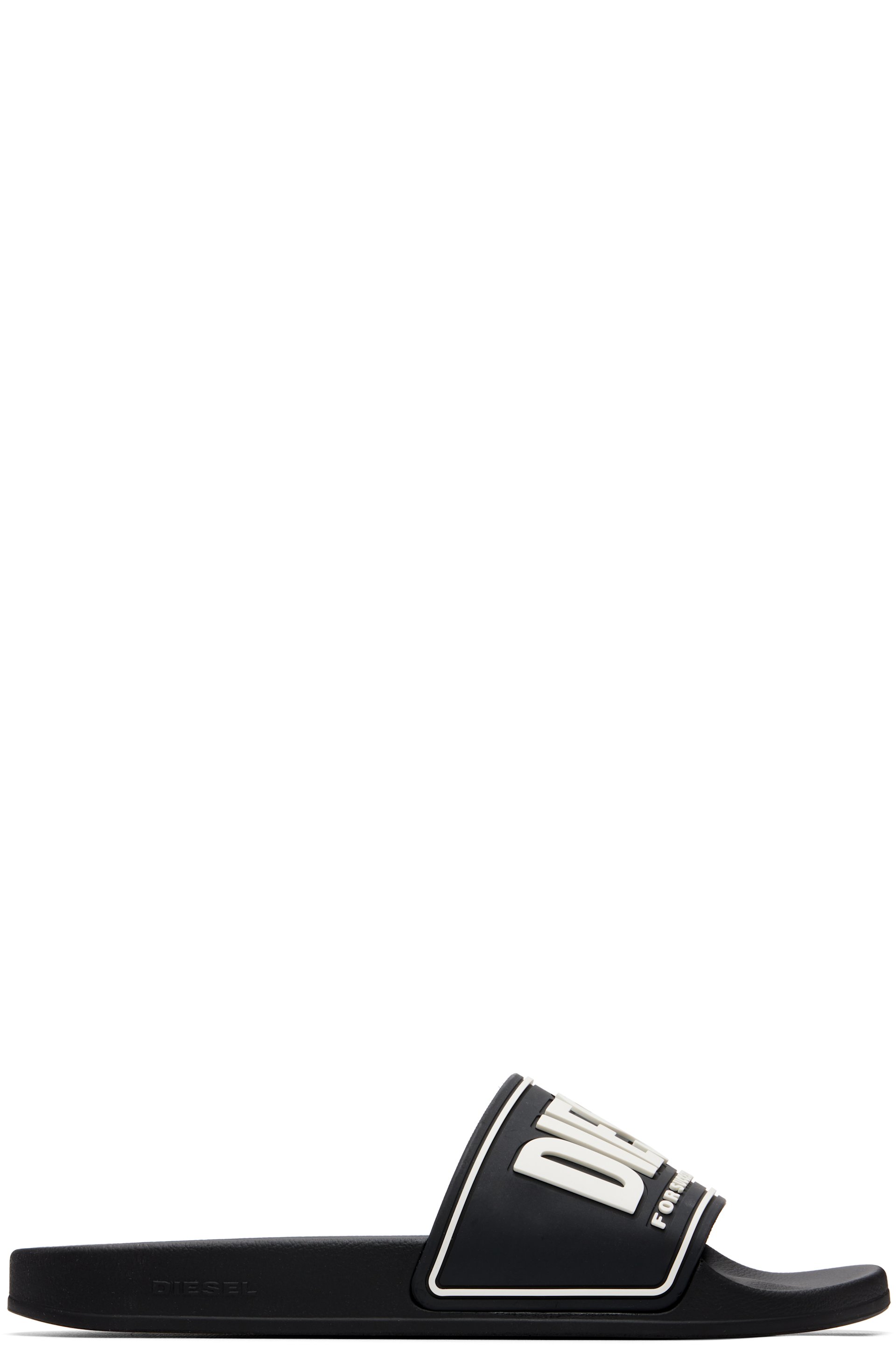 Diesel - Black 3D Logo Sa-Mayemi-Pool Slides