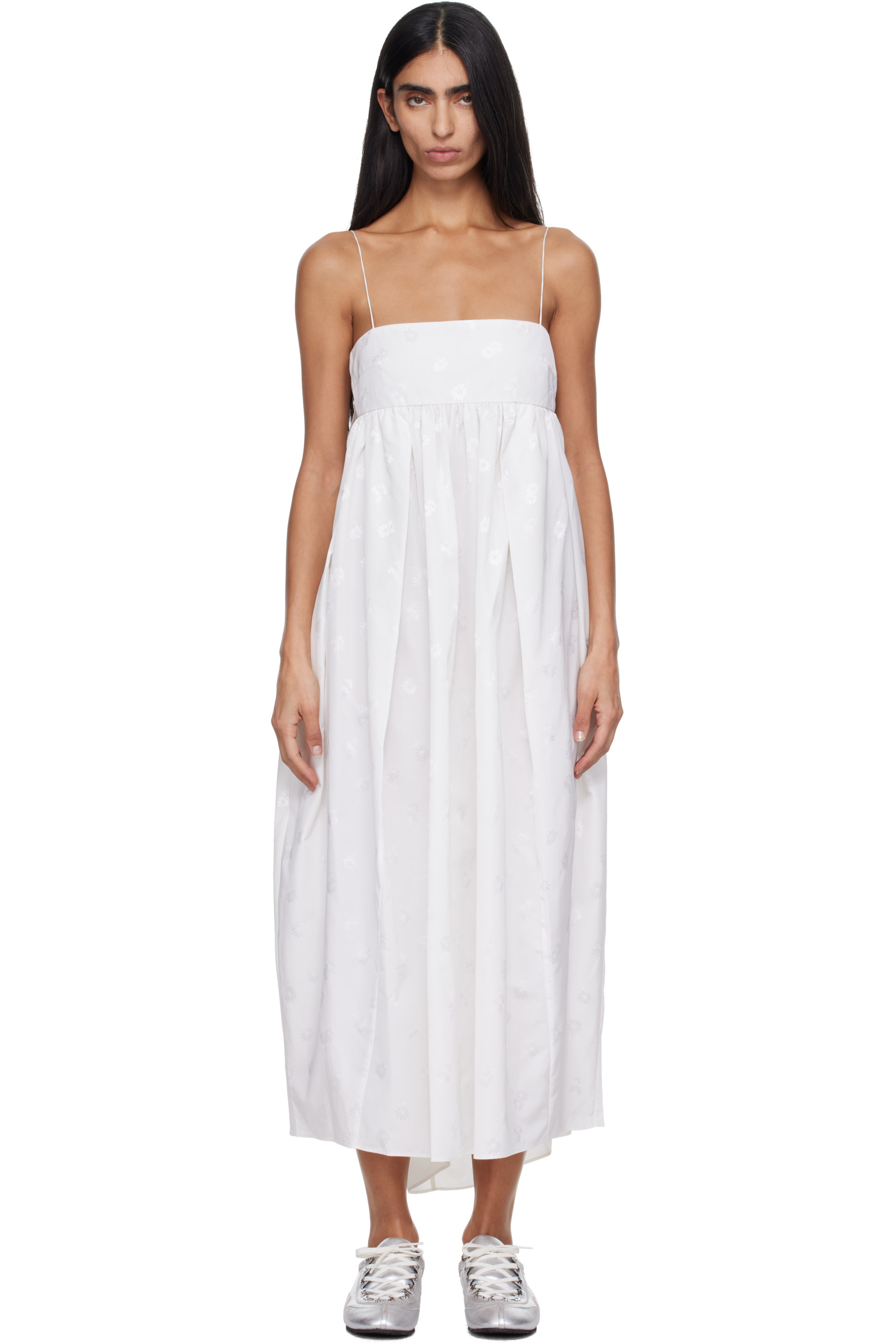 Cecilie Bahnsen - Robe longue Vilma blanc