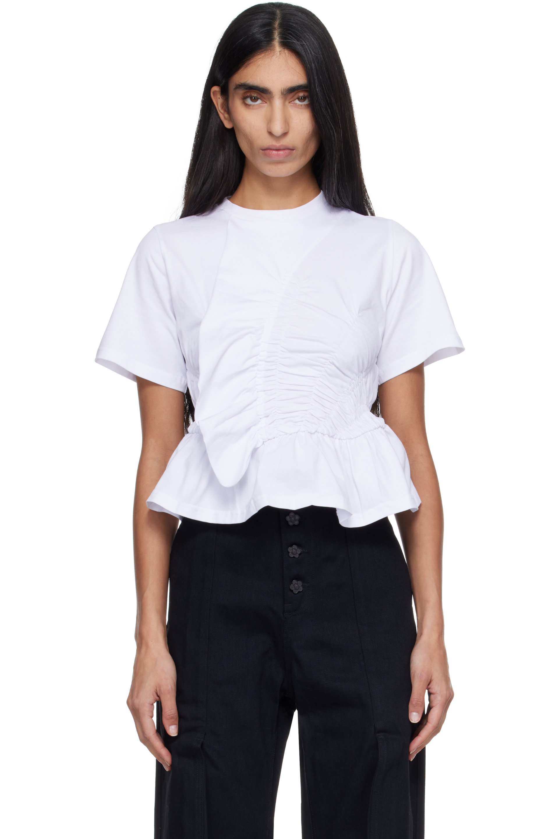 Cecilie Bahnsen - T-shirt Ace blanc