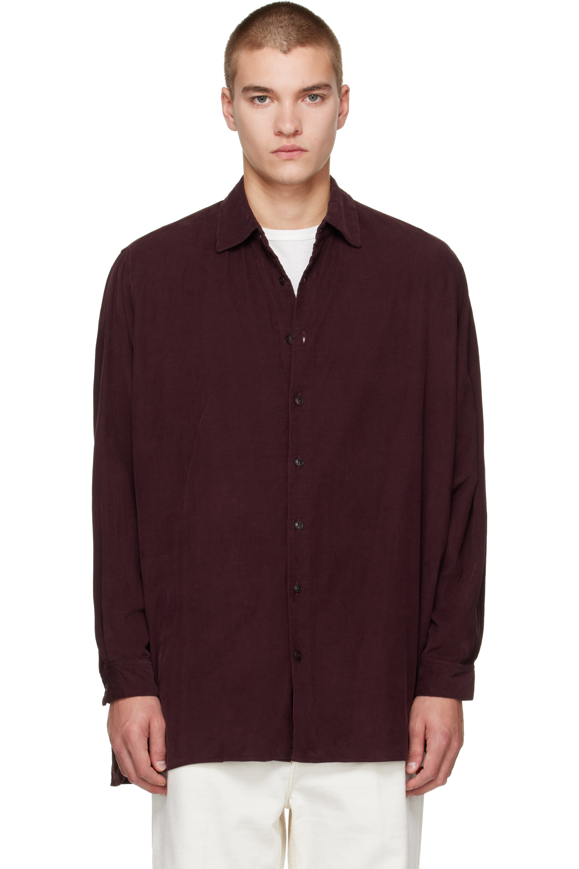 CASEY CASEY - Burgundy Ikla Shirt