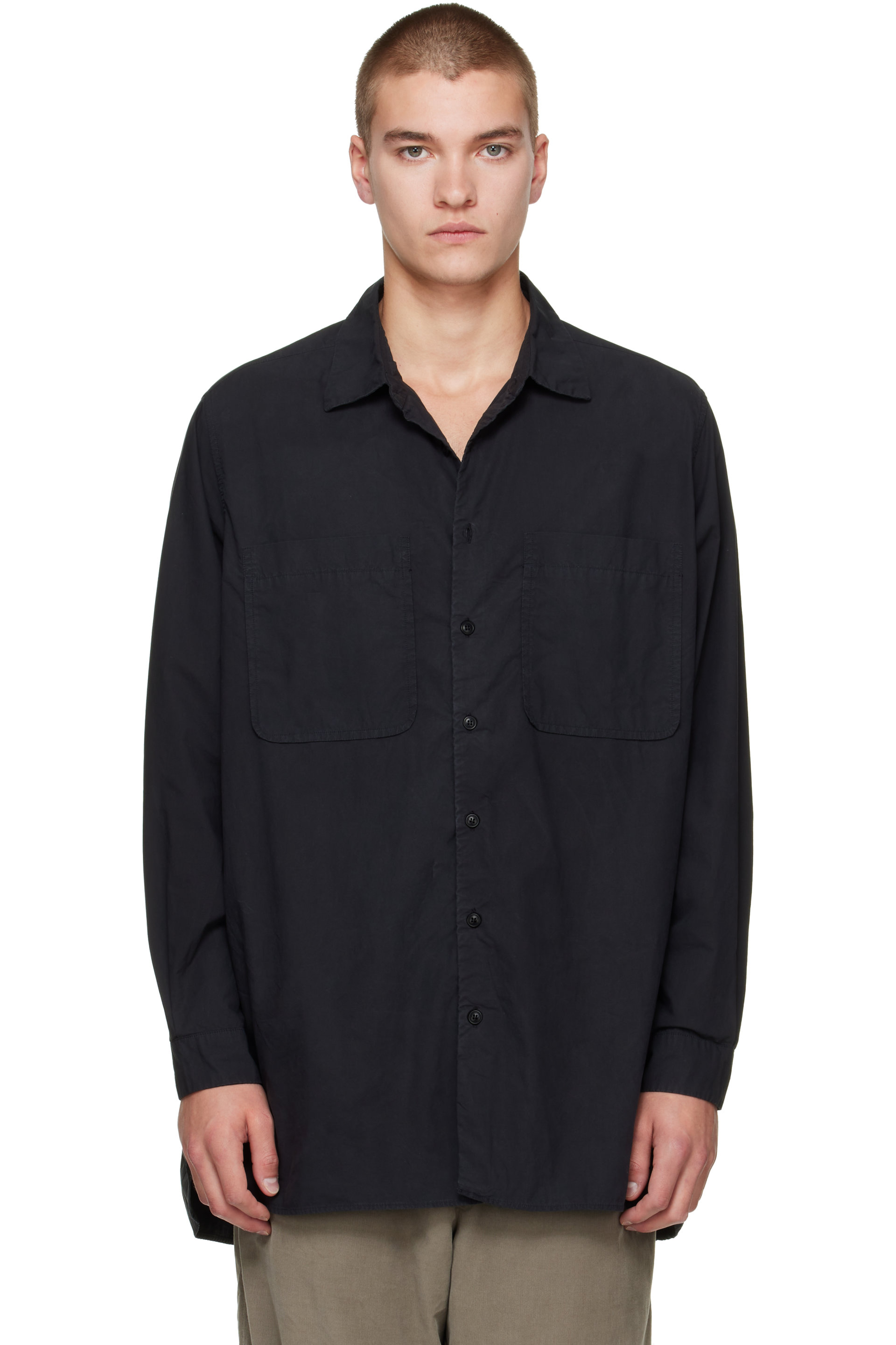 CASEY CASEY - Black Ikla Pocket Shirt