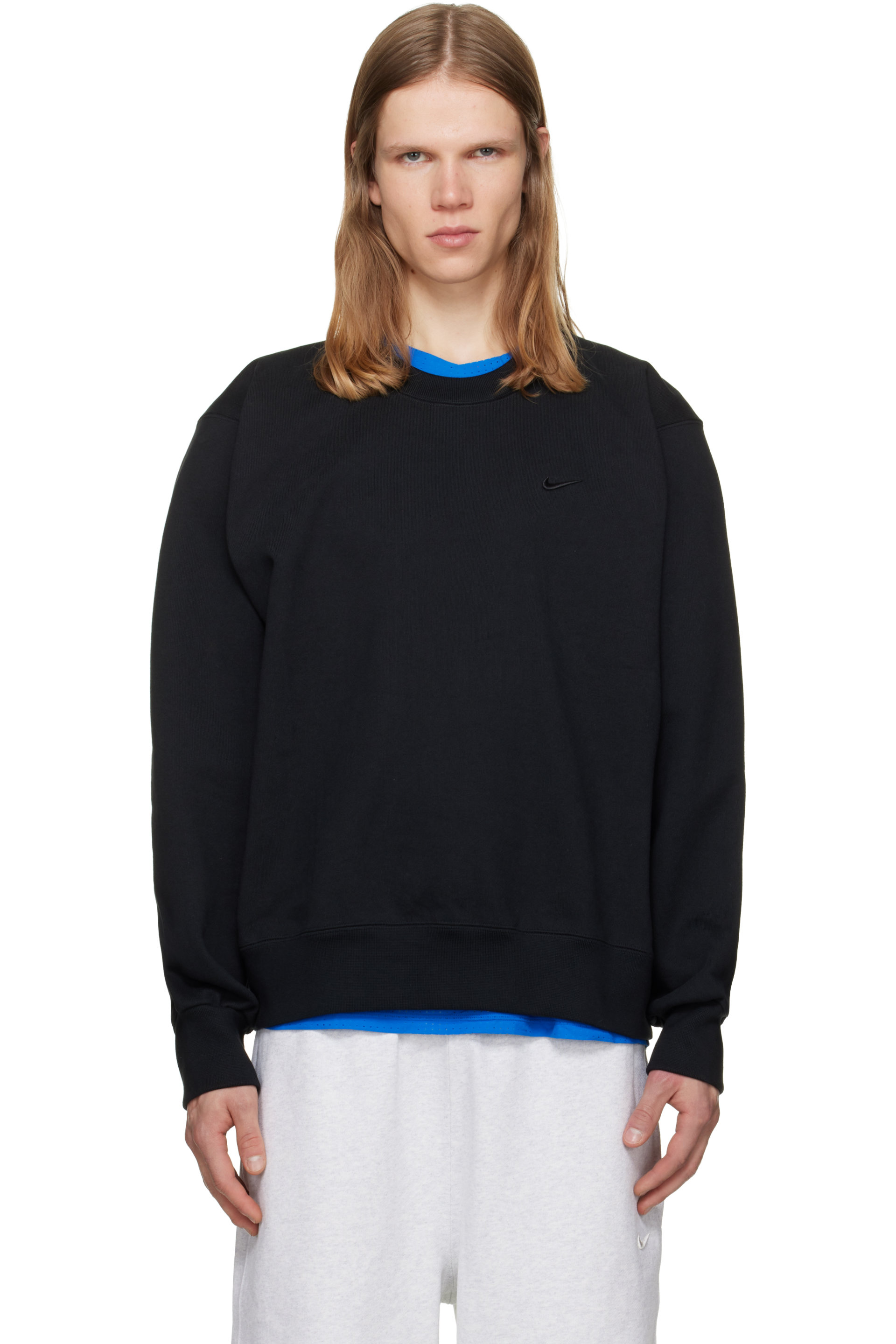 Nike - Black Energy Fleece Crew-Neck Sweatshirt