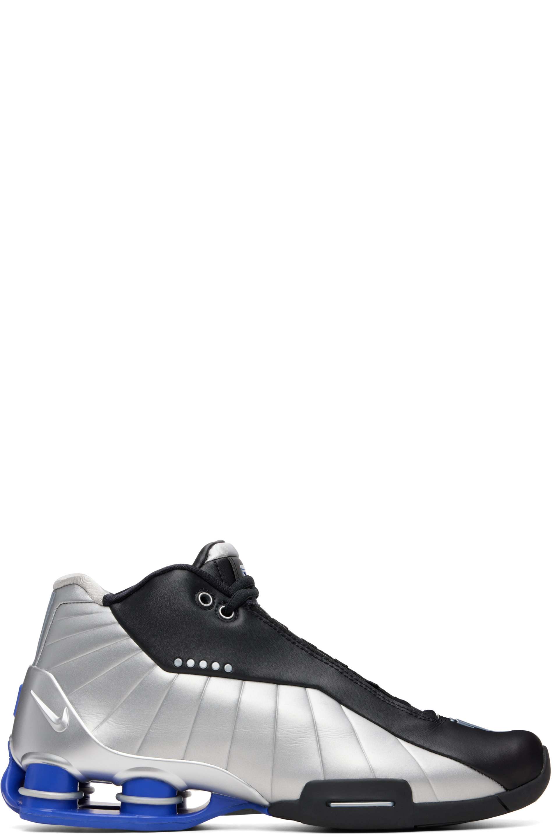 Nike - Baskets Shox BB4 argenté et noir