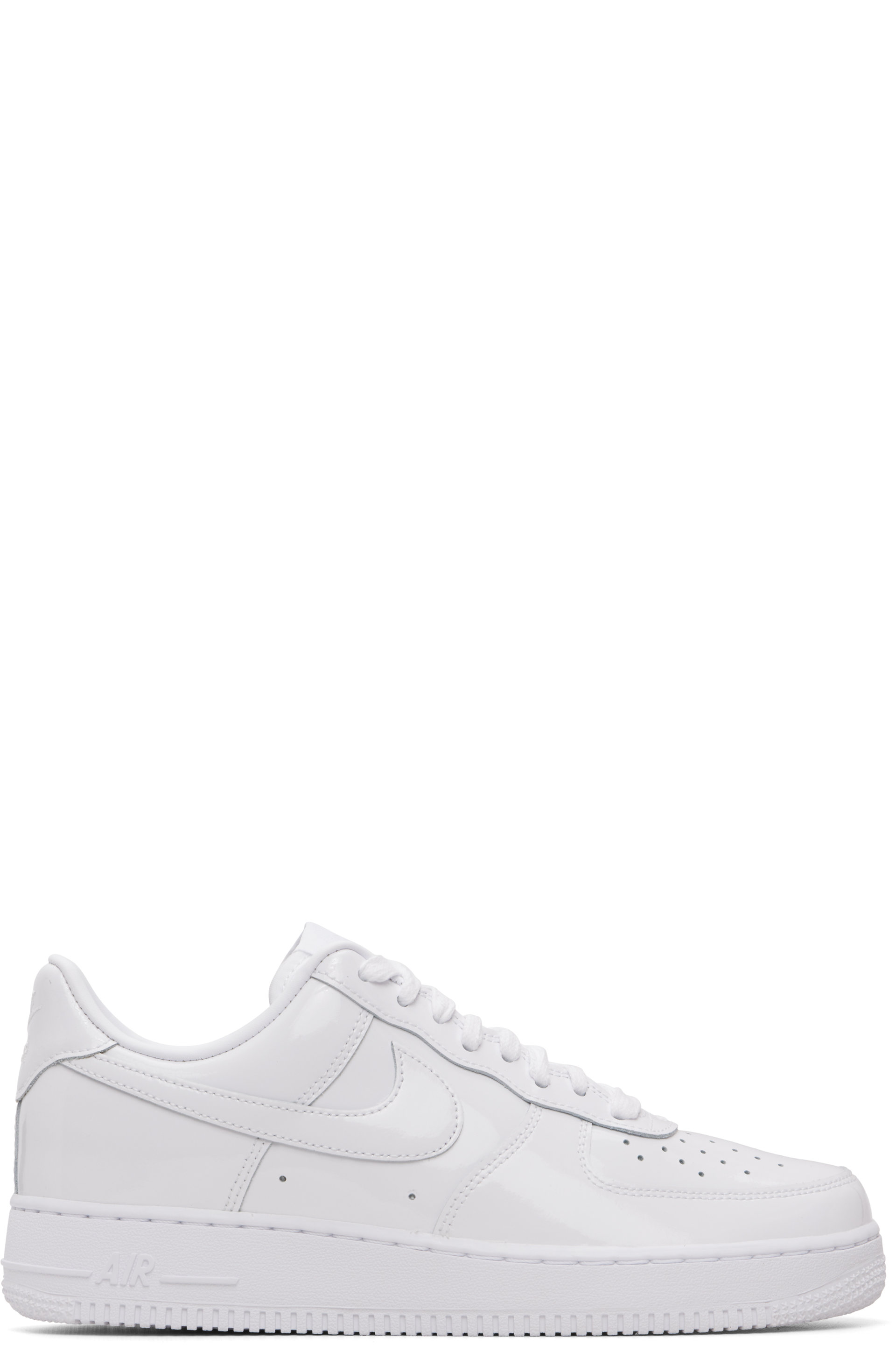 Nike - White Air Force 1 '07 Patent Leather Sneakers