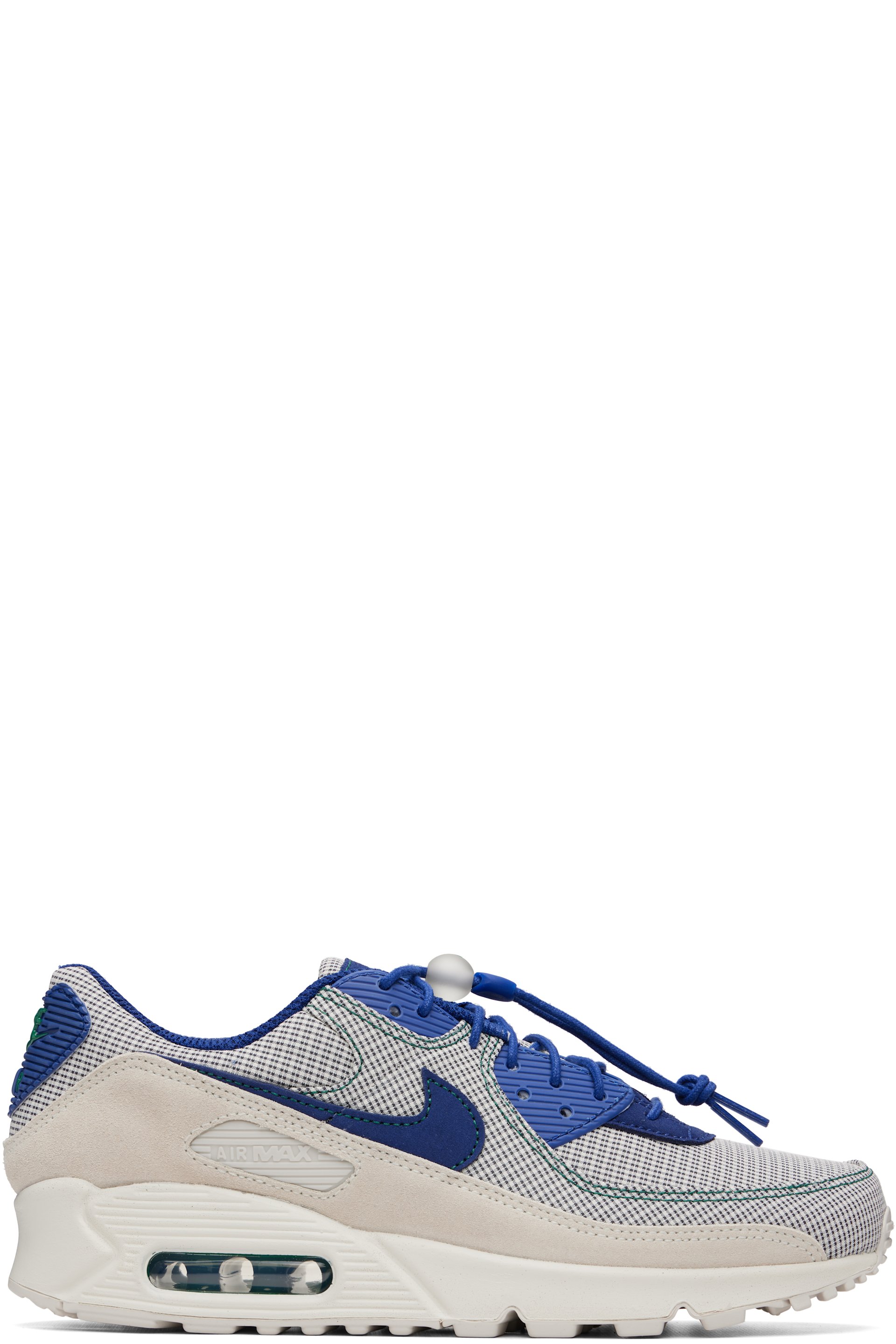 Nike - Baskets Air Max 90 bleu marine et beige