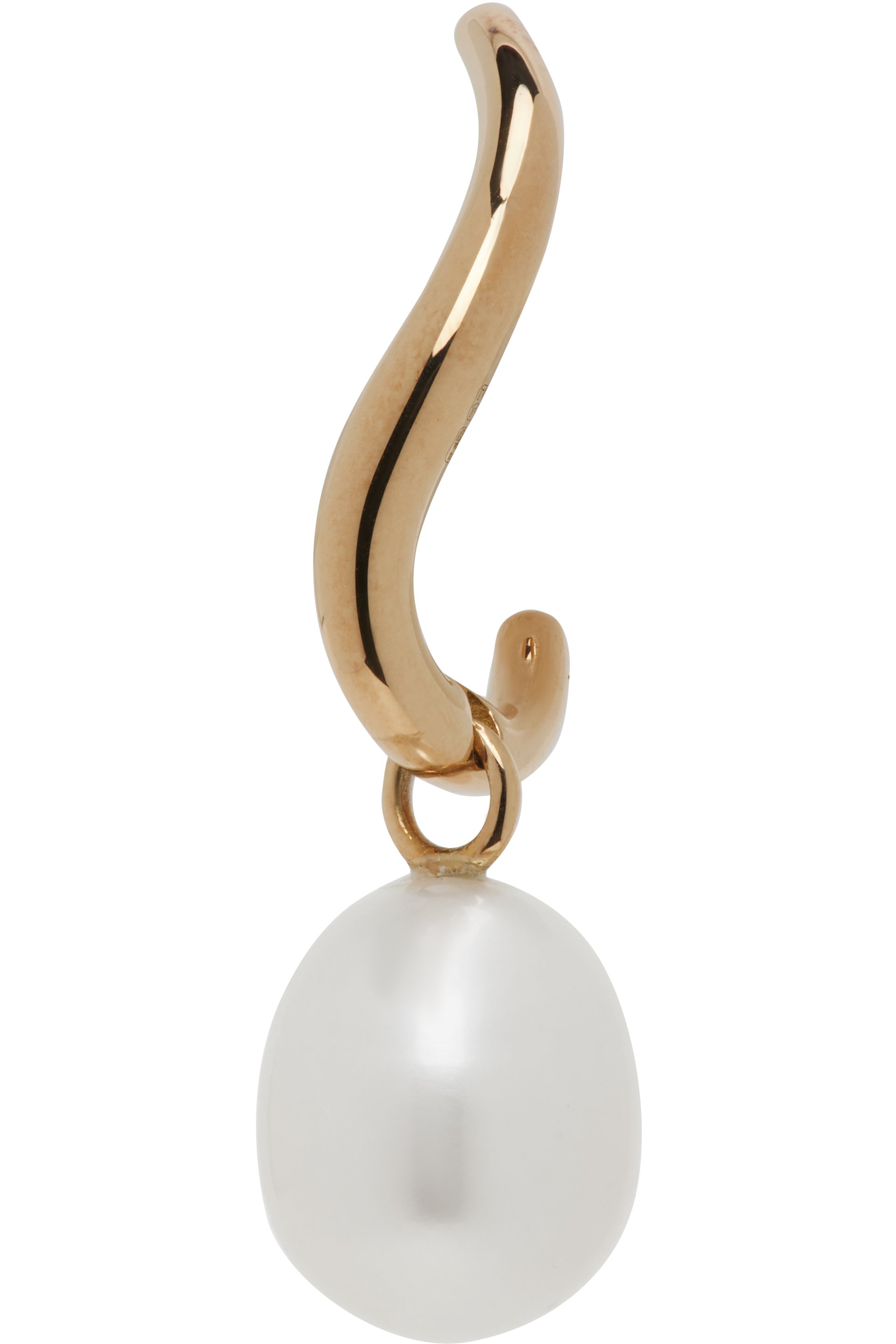 C.Chesnais - Wave Perle Single Left Earring