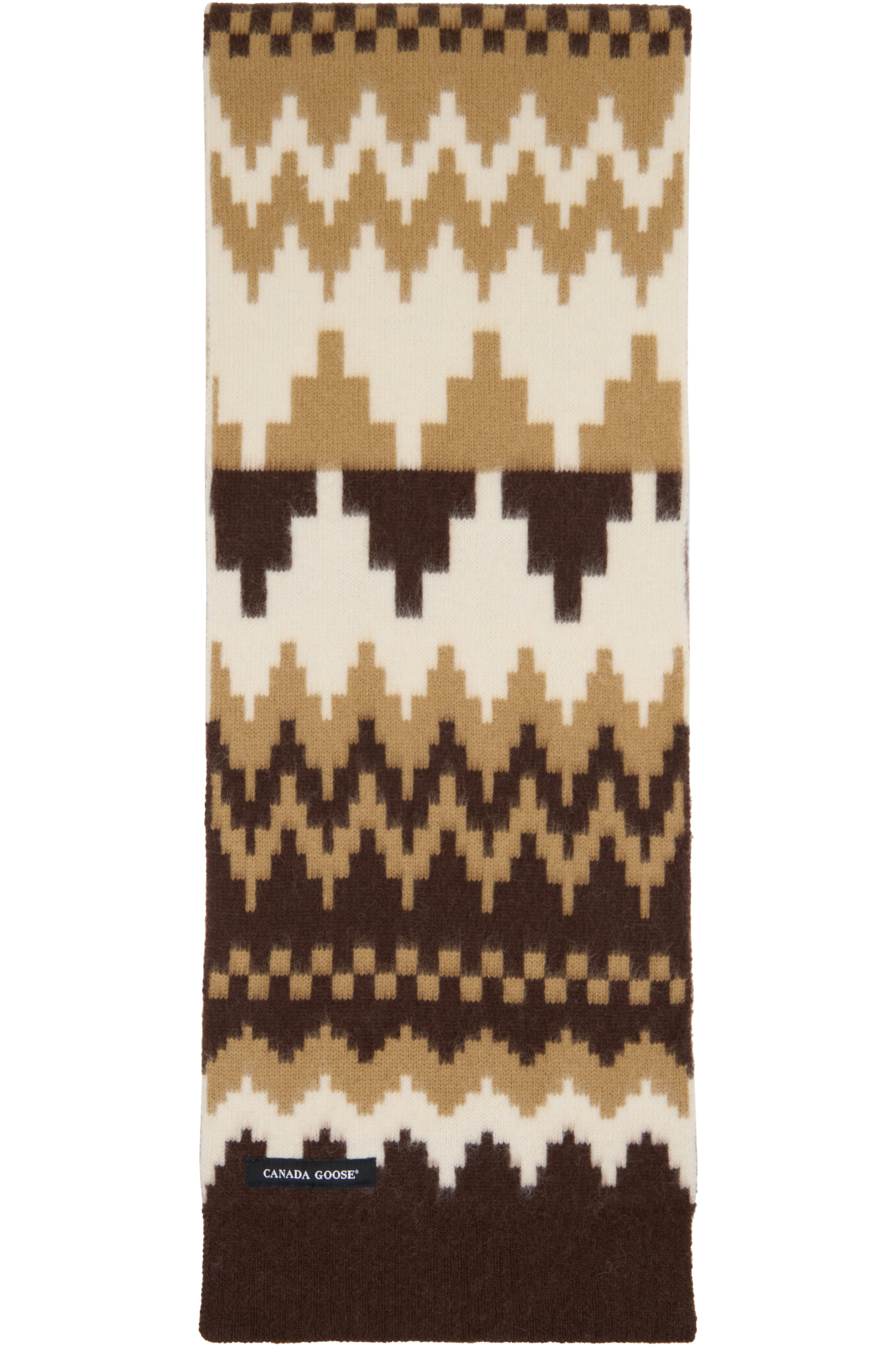 Canada Goose - Beige Fair Isle Scarf