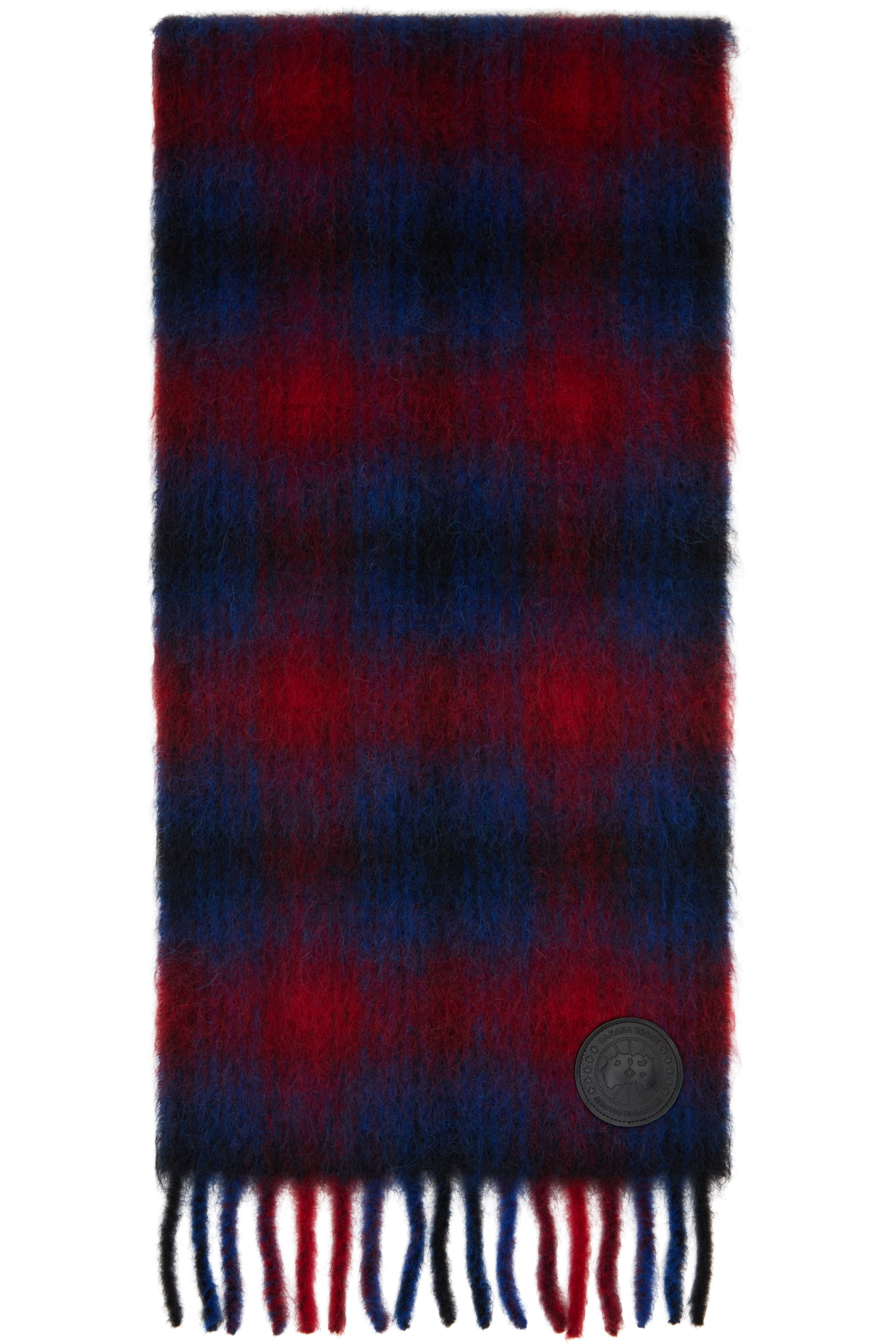 Canada Goose - Blue & Red Mohair Scarf