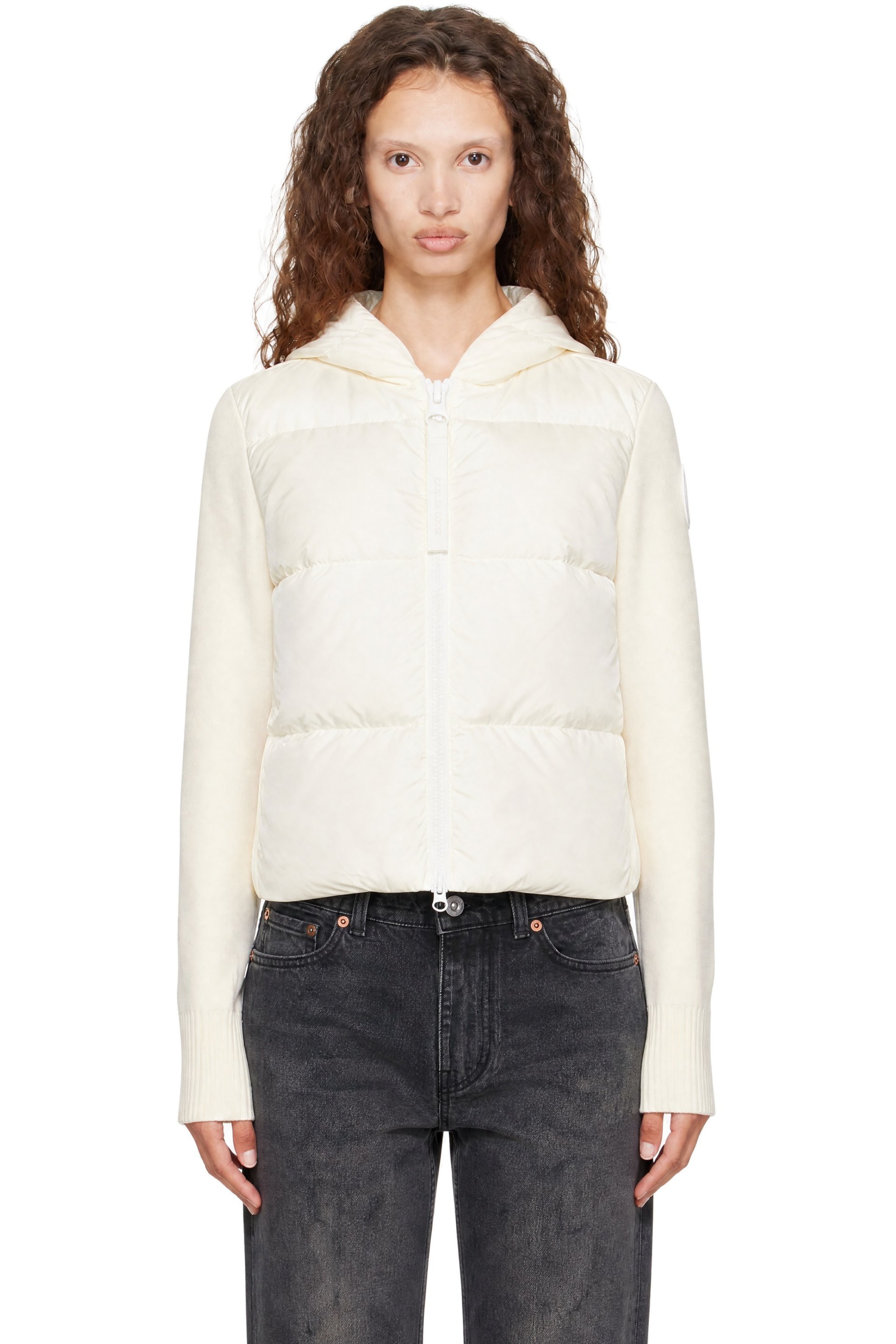 Canada Goose - Off-White HyBridge Wide Quilt Knit Tonal Disc Down Jacket