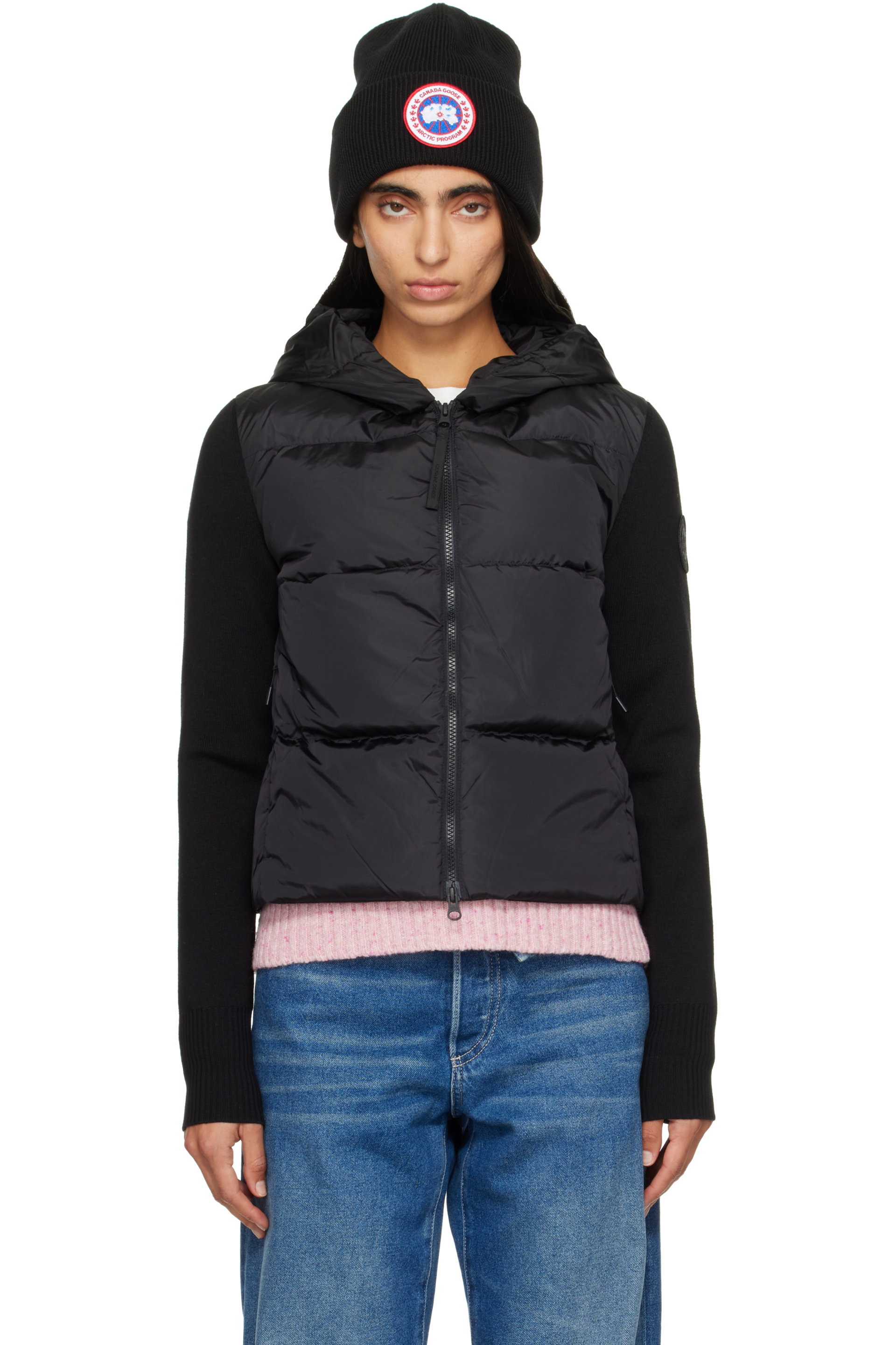 Canada Goose - Black HyBridge Wide Tonal Disc Down Jacket