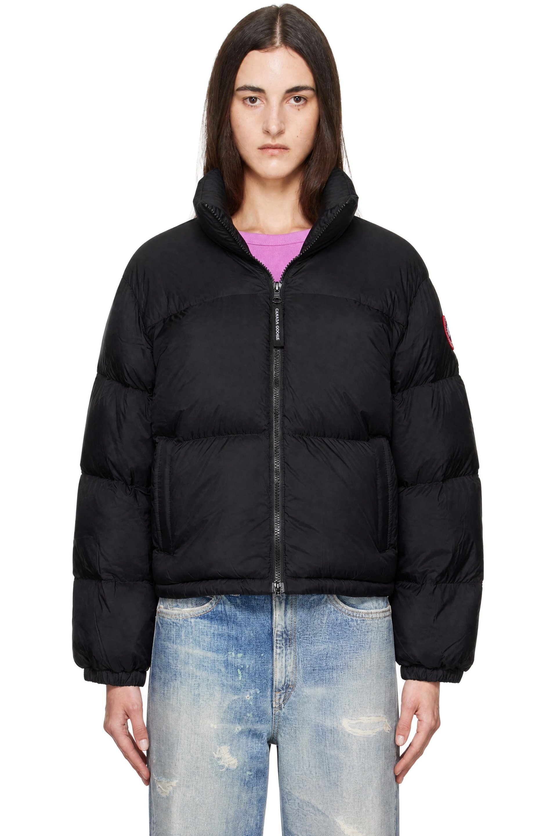 Canada Goose - Blouson matelassé Fallon noir rembourré en duvet