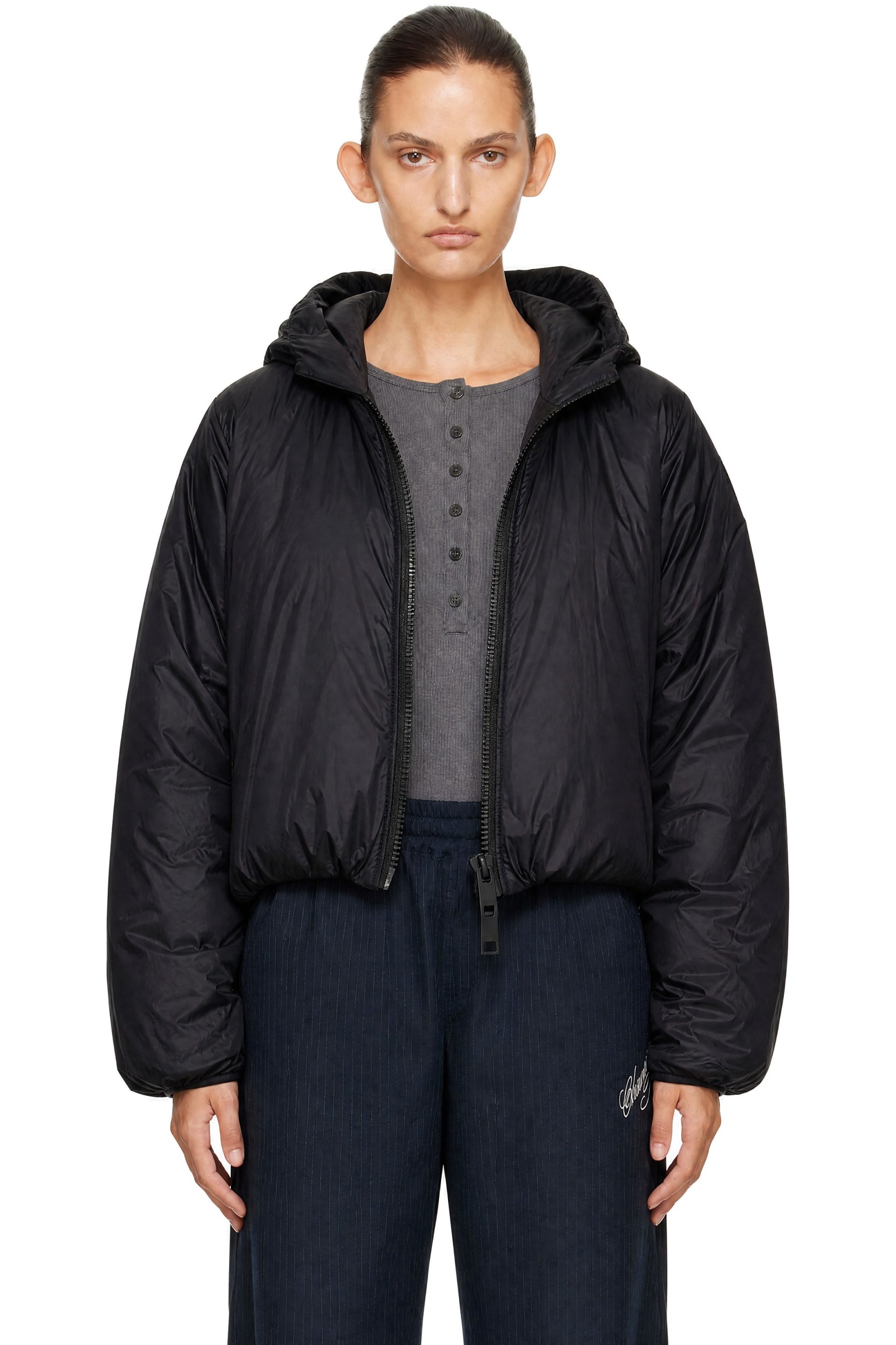 Canada Goose - Blouson Elba noir rembourré en duvet