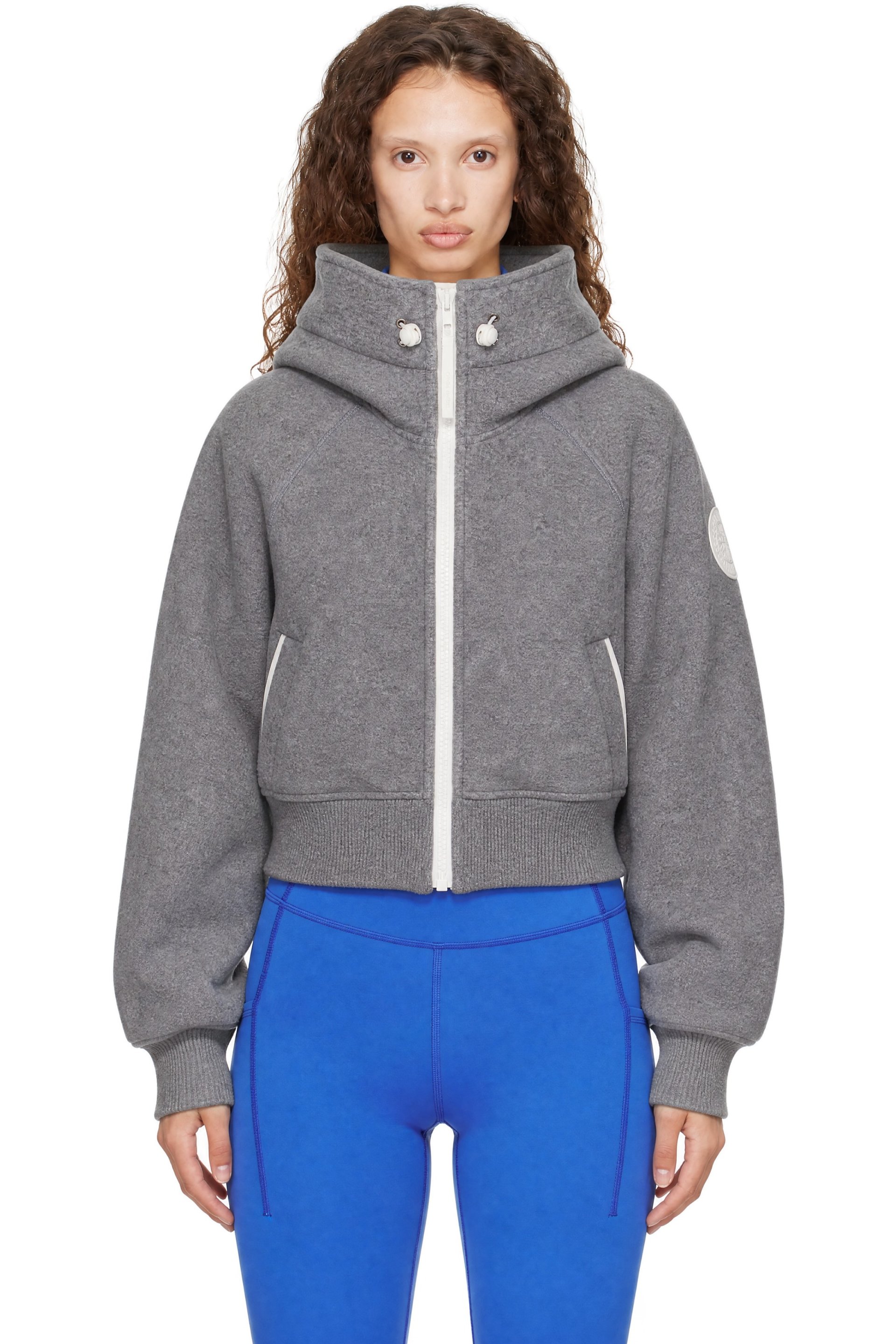 Canada Goose - 灰色 Chilliwack Fleece White Disc 飞行员夹克