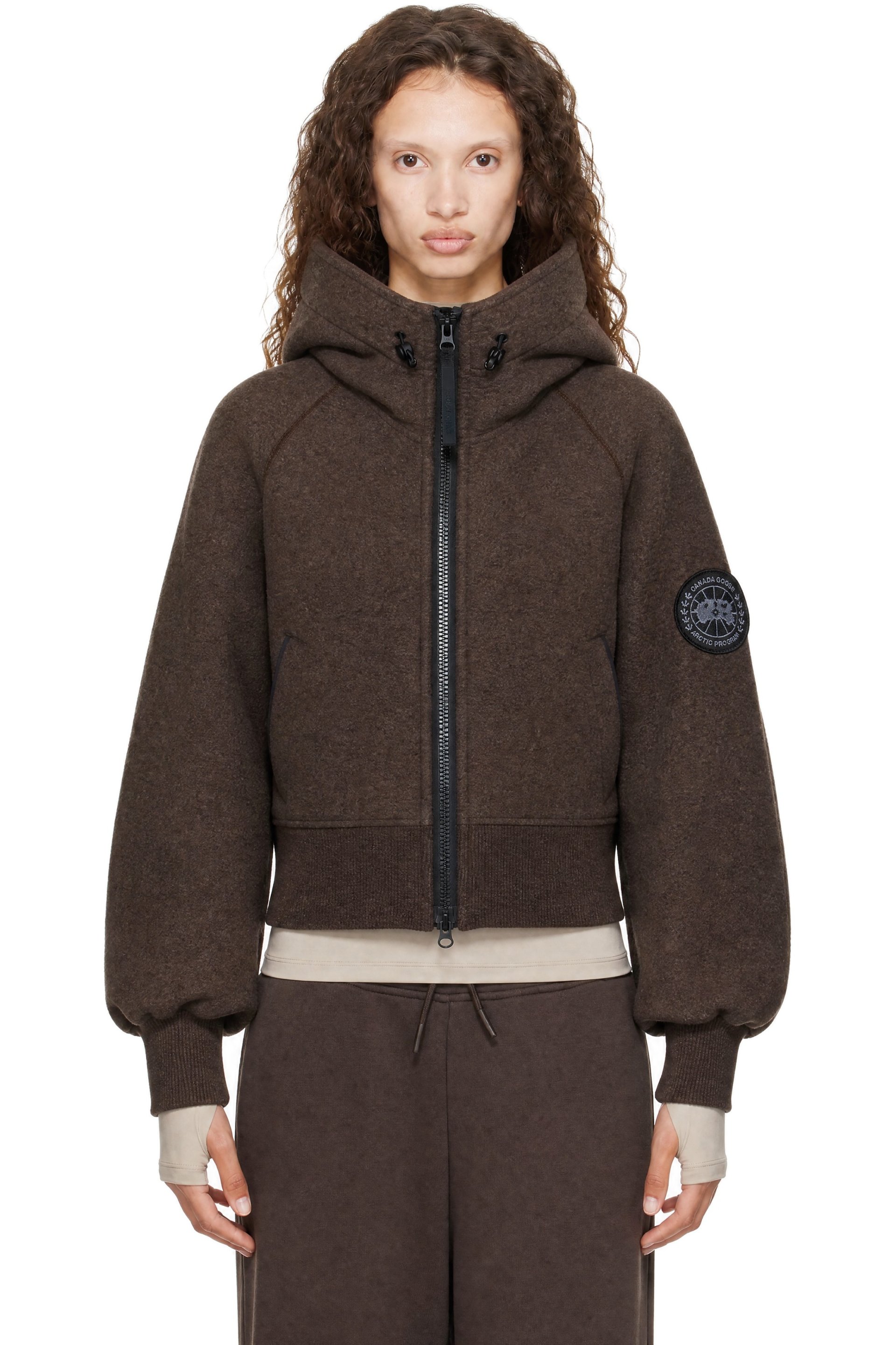 Canada Goose - Brown Chilliwack Fleece Black Disc Bomber Jacket