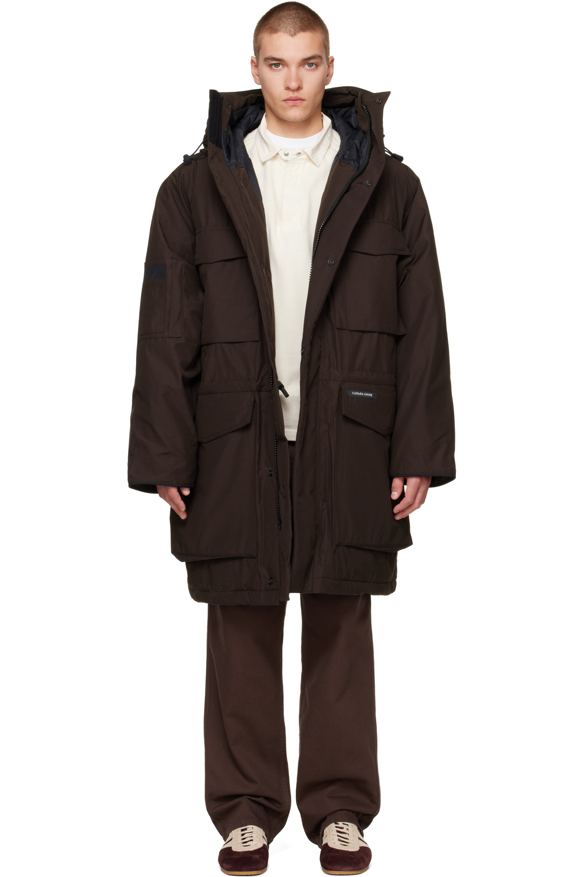 Canada Goose - 棕色 Erie 羽绒派克大衣