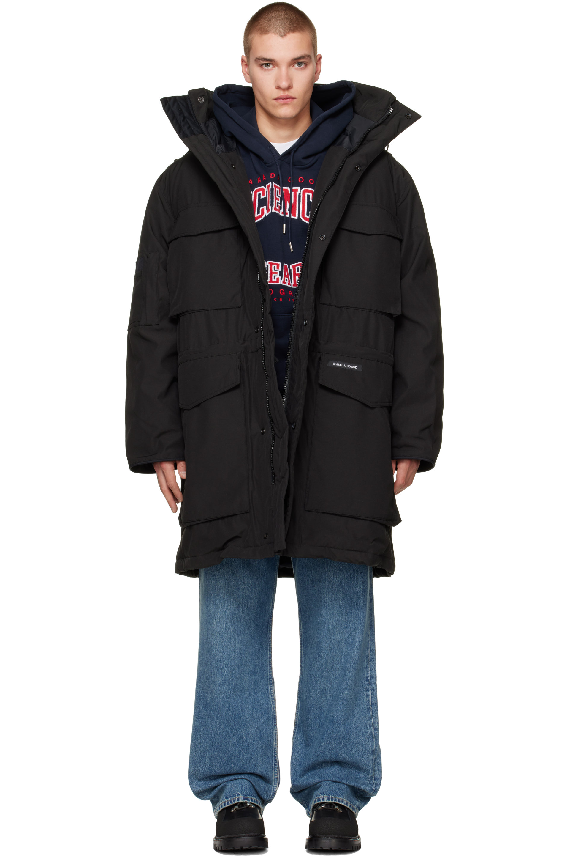 Canada Goose - 黑色 Erie 羽绒派克大衣