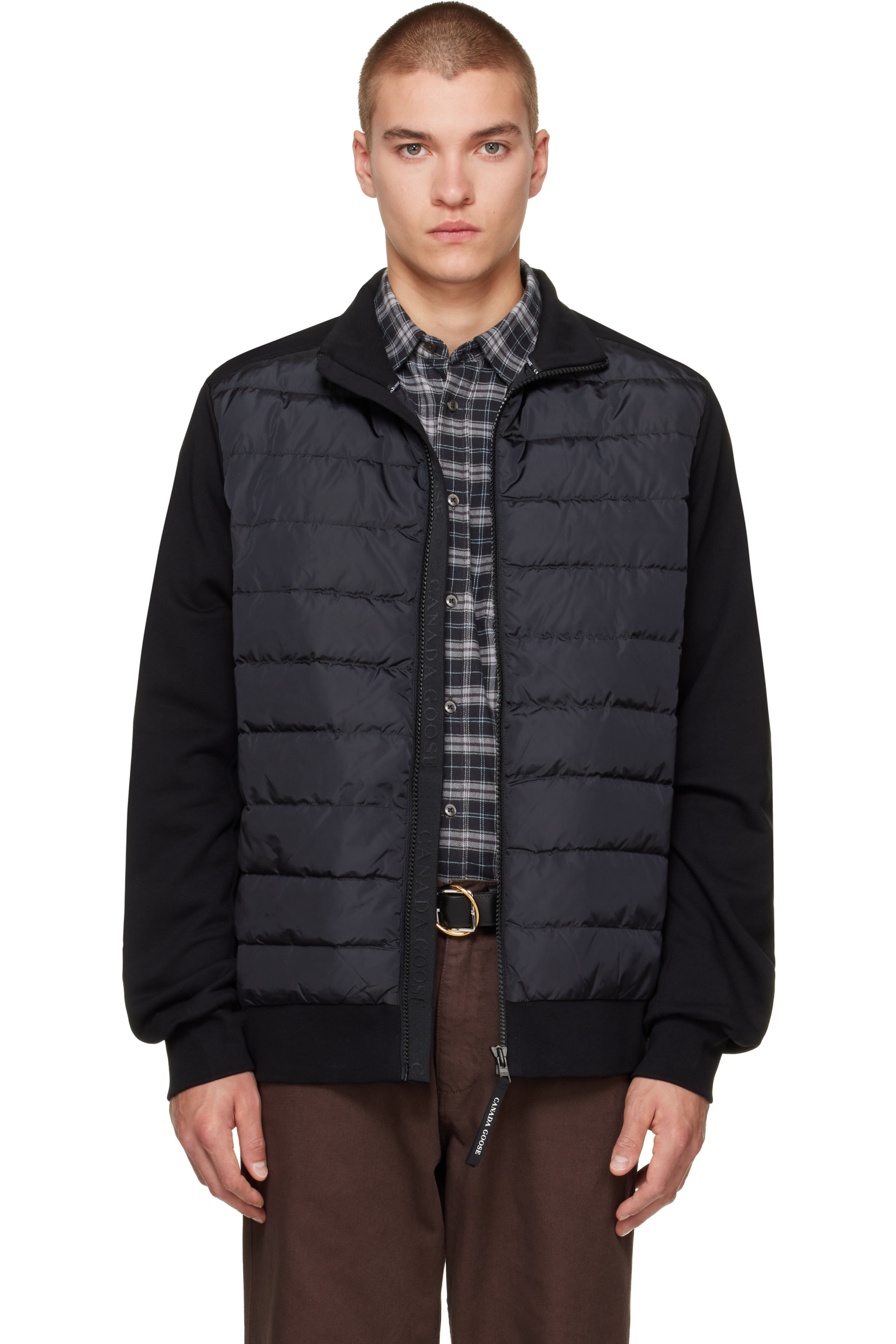 Canada Goose - 黑色 HyBridge Huron Full Zip Down 夹克