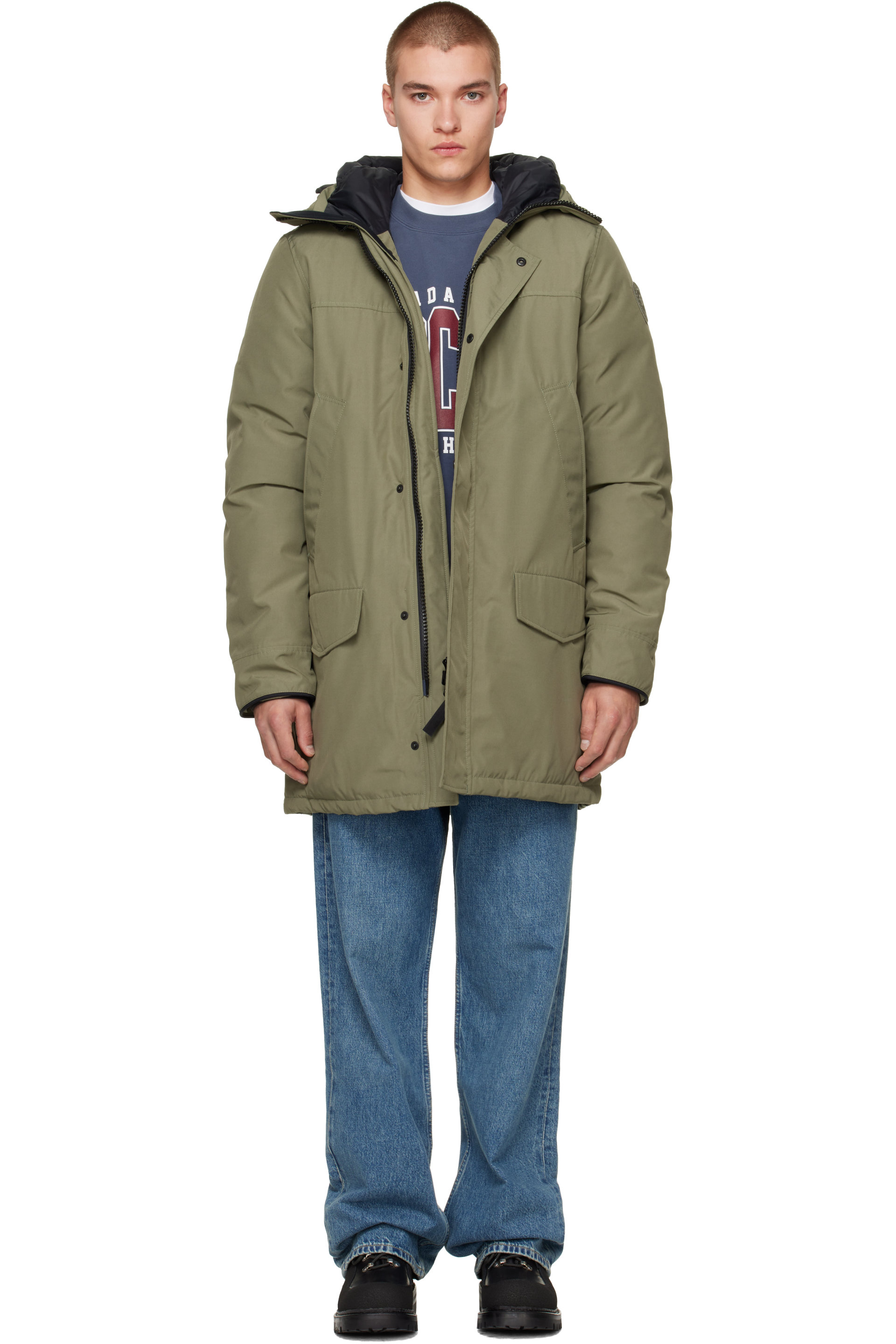 Canada Goose - 绿色 Tonal Disc Langford 羽绒派克大衣