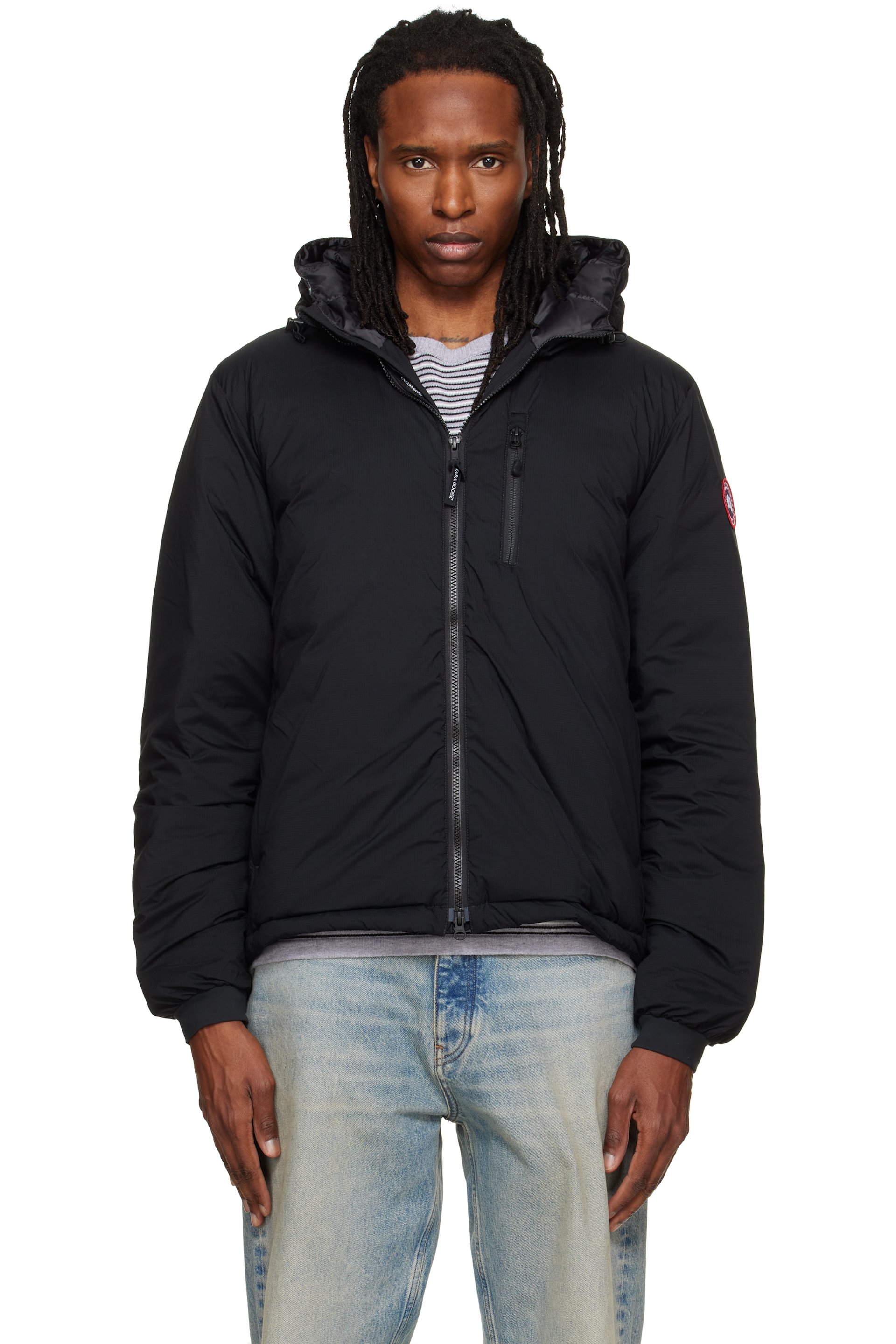 Canada Goose - 黑色 Lodge 连帽羽绒夹克