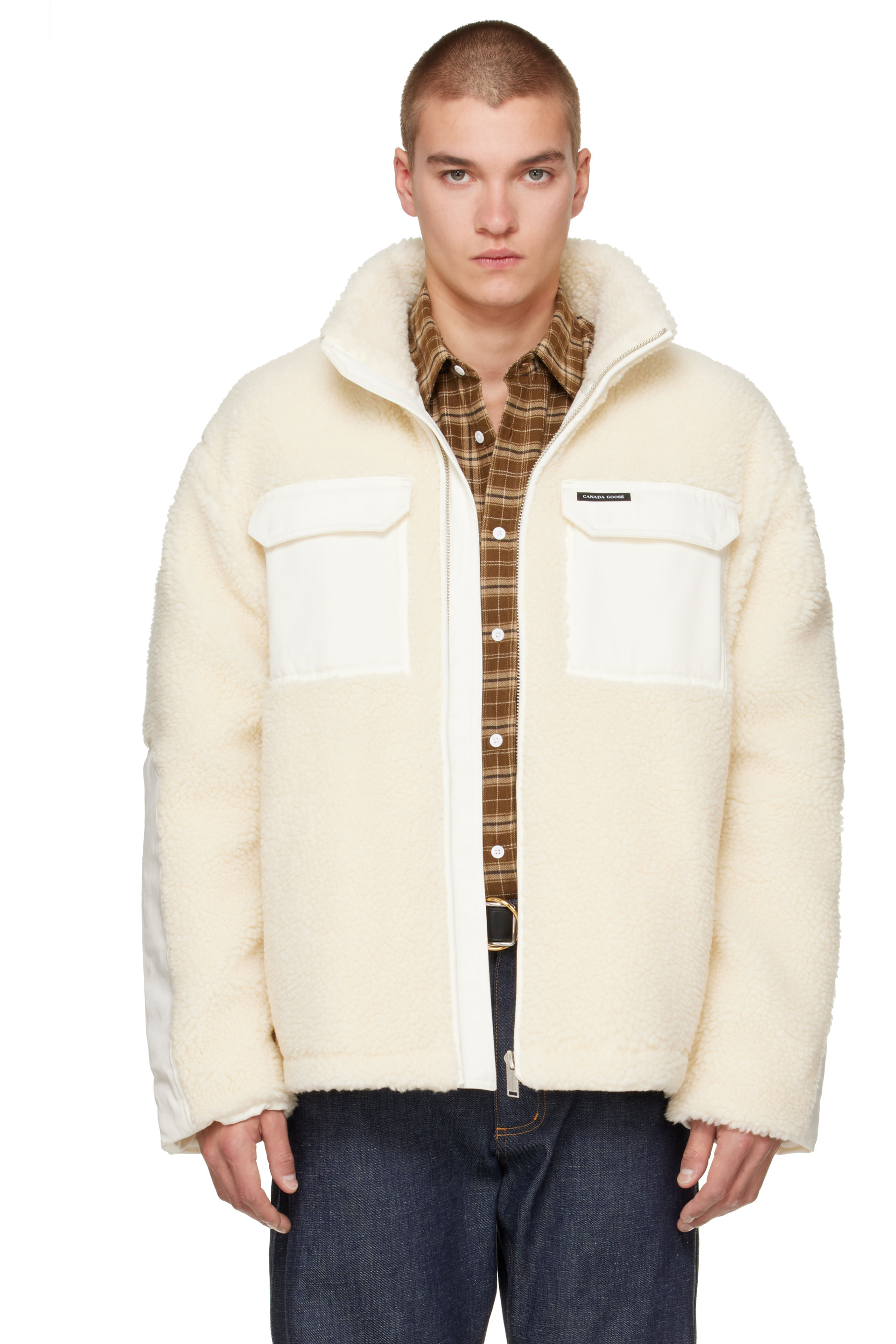 Canada Goose - Off-White Harrier Fleece Jacket