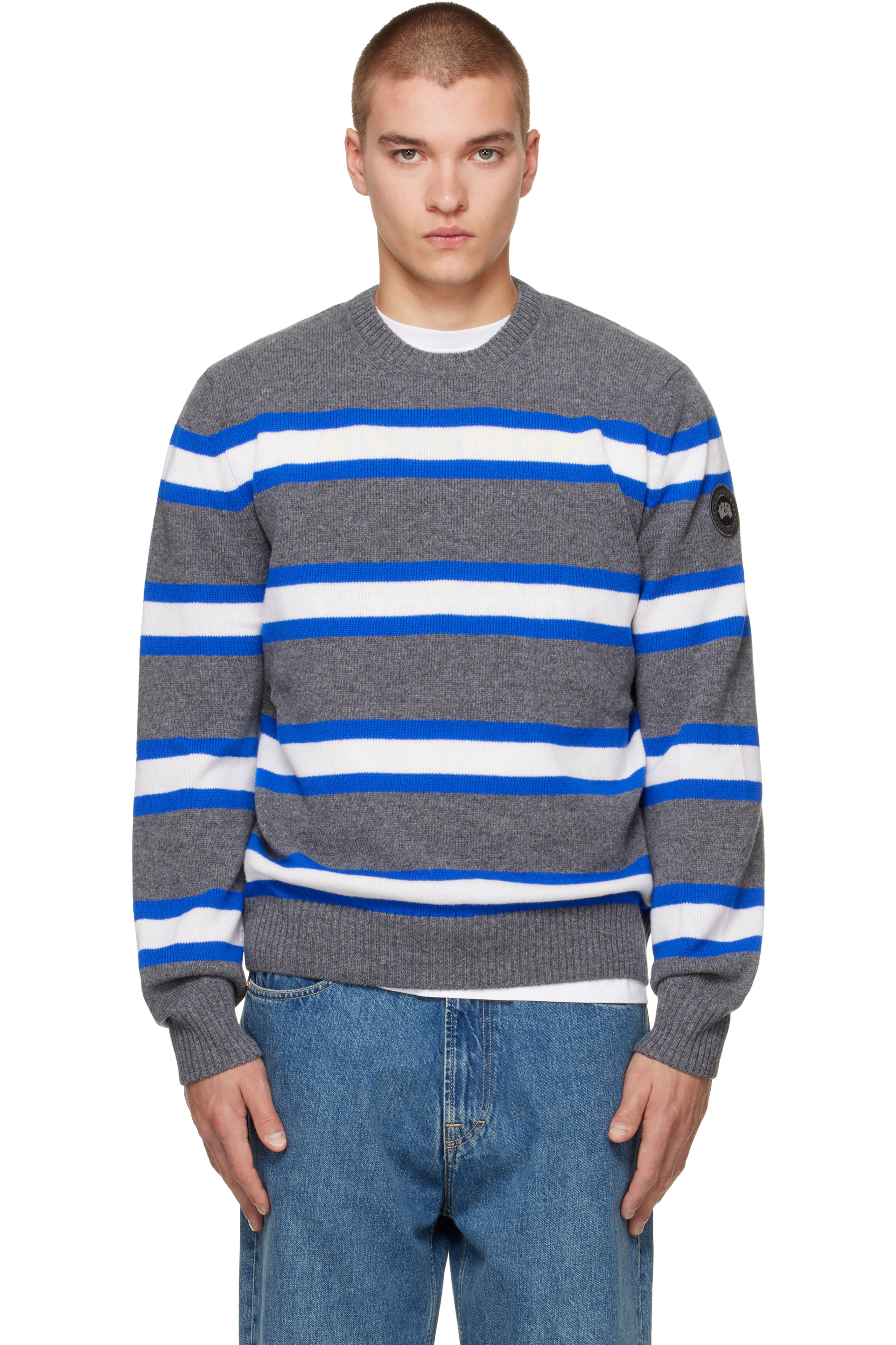 Canada Goose - Gray Matawin Knit Crew Sweater