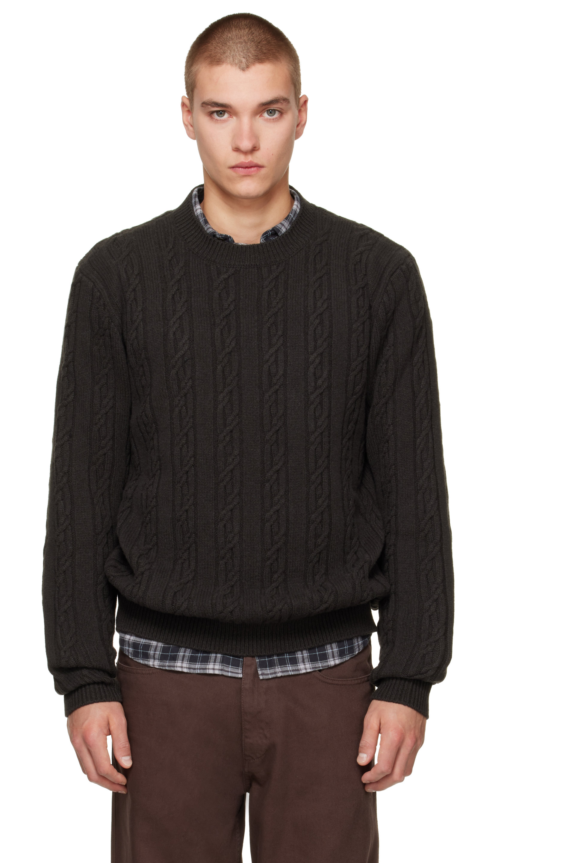 Canada Goose - Brown Habel Knit Crew Sweater