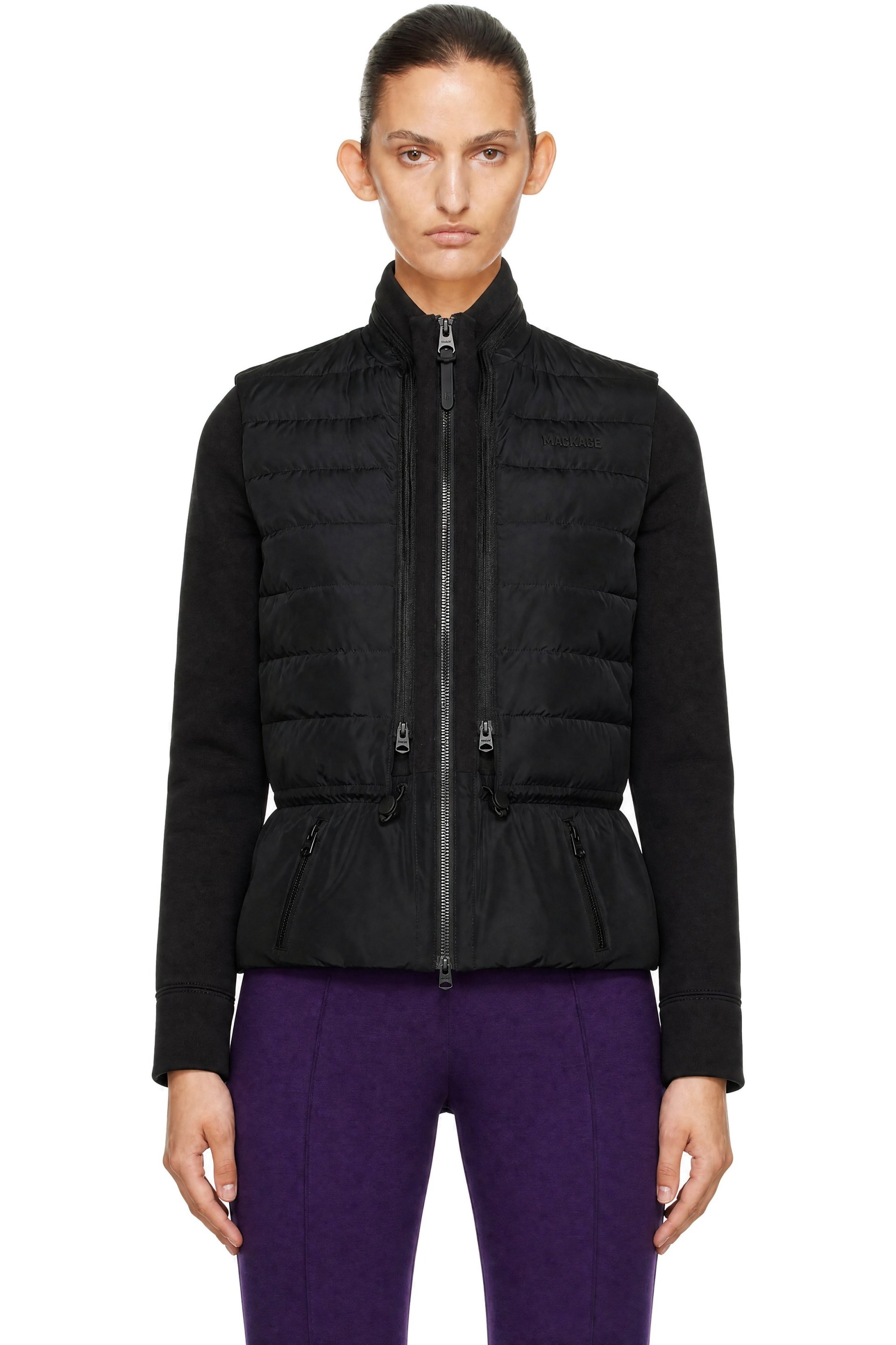 MACKAGE - Black PRISCILLA-Z 3-in-1 Hybrid Lightweight Down Jacket