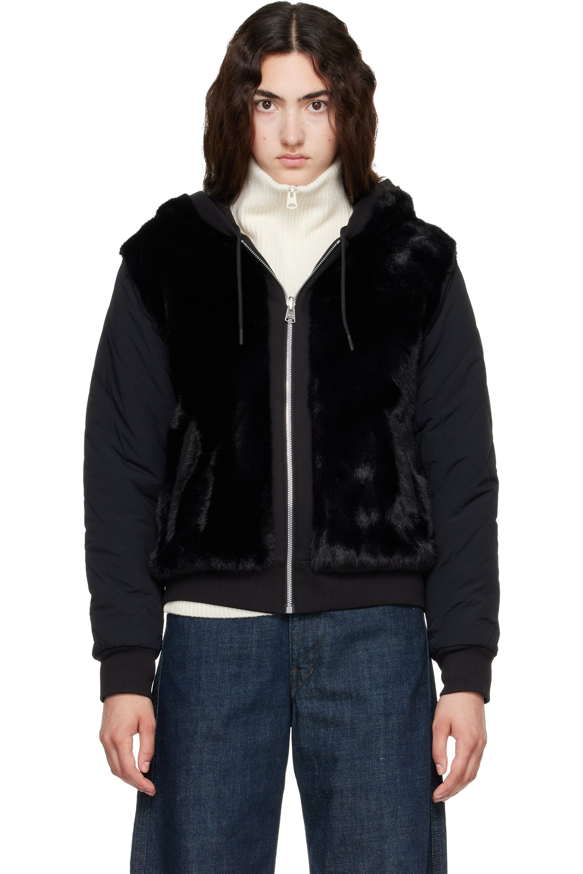 MACKAGE - Black Gwendal Reversible Faux-Fur Hoodie
