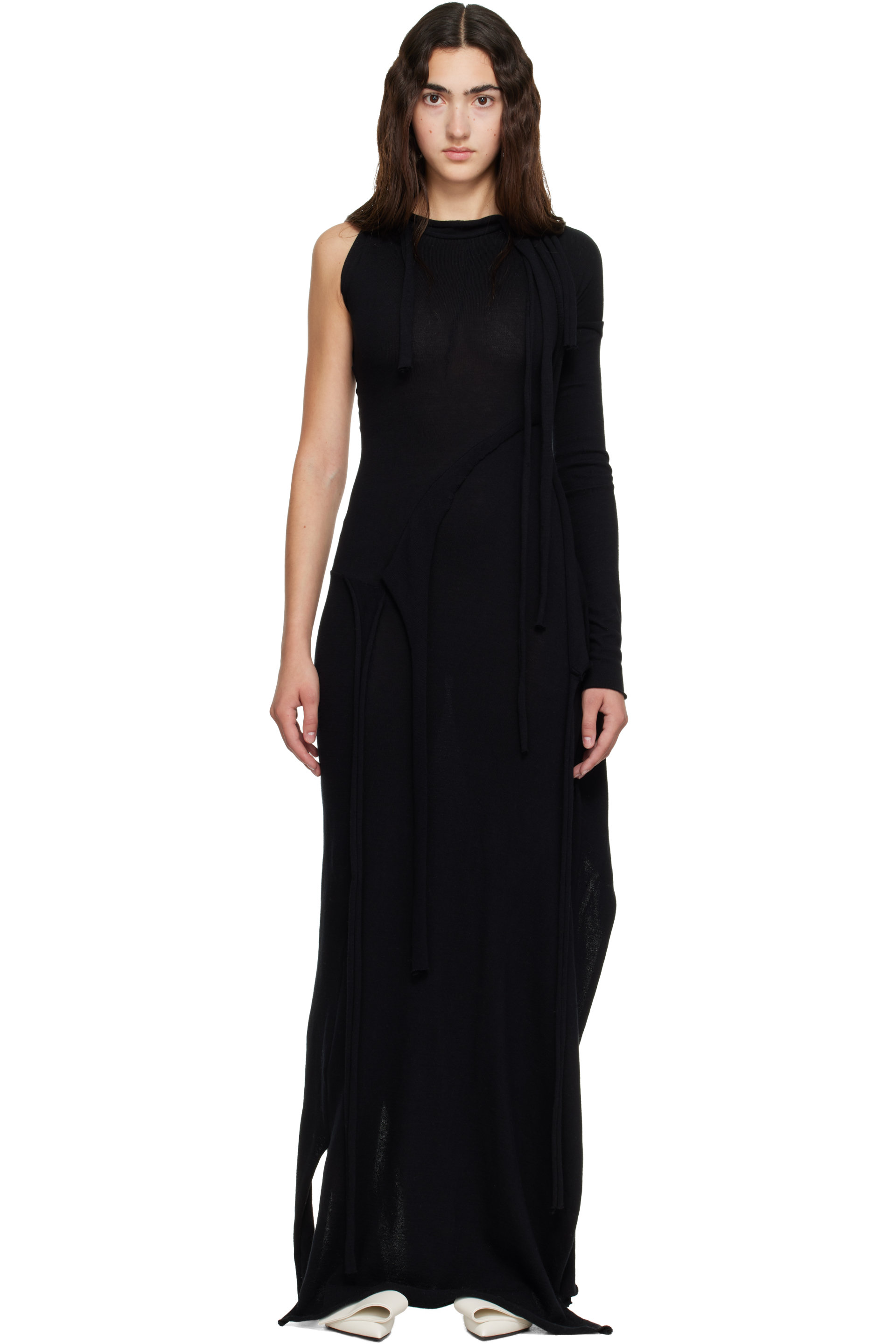 Ottolinger - Black Jacquard Maxi Dress