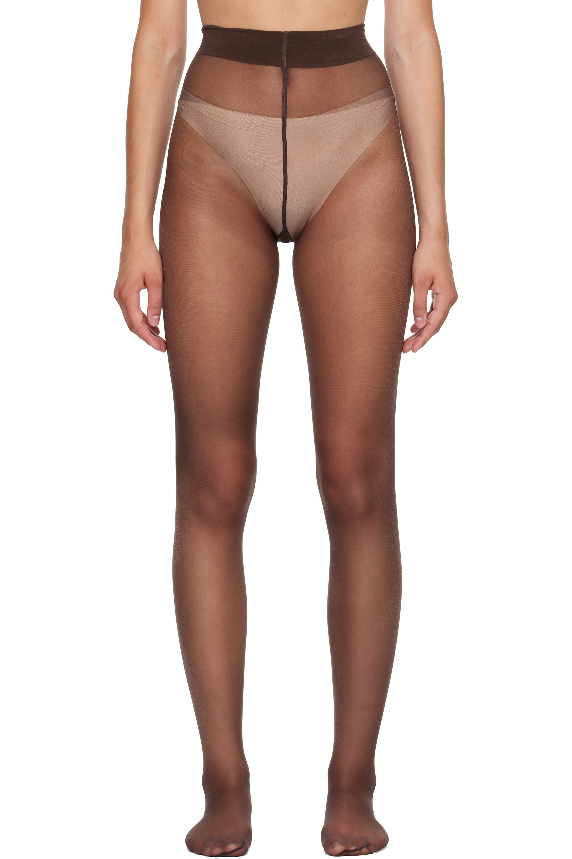 Wolford - Brown Satin Touch 20 Tights