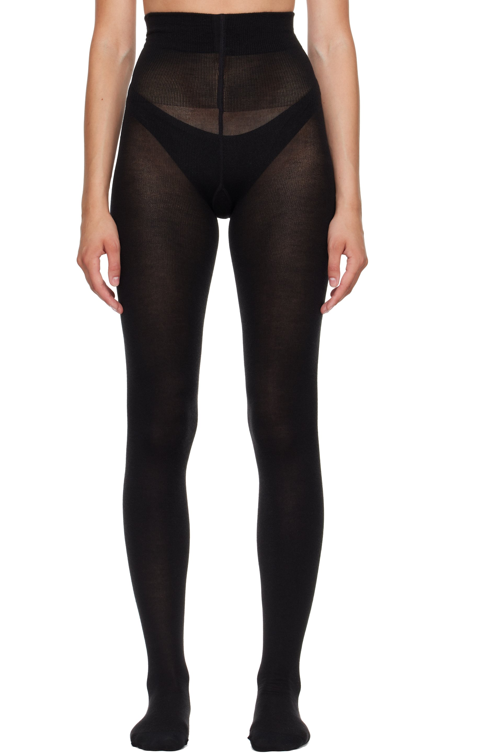 Wolford - Black Cashmere & Silk Tights