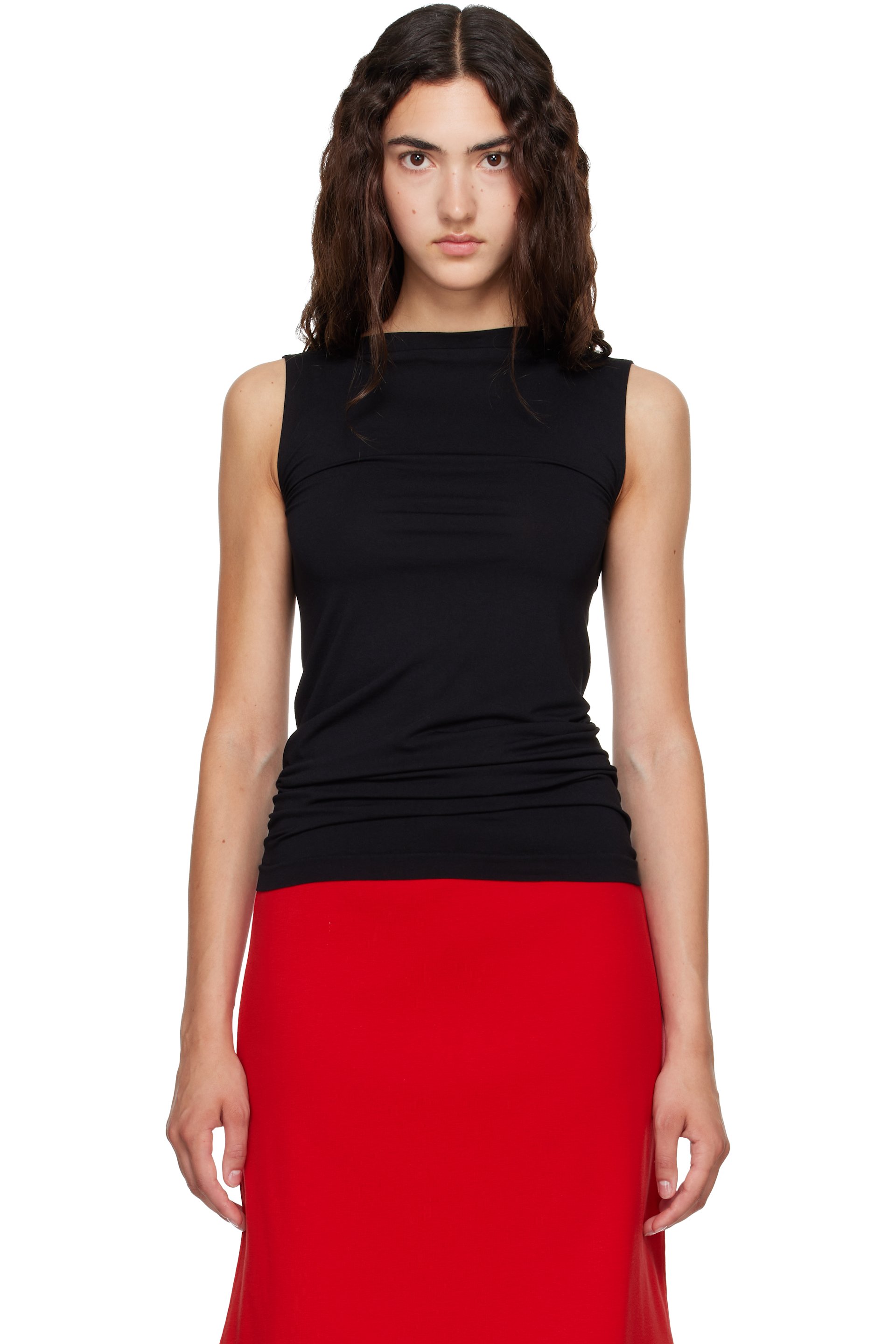 Wolford - Black Aurora Sleeveless Tank Top