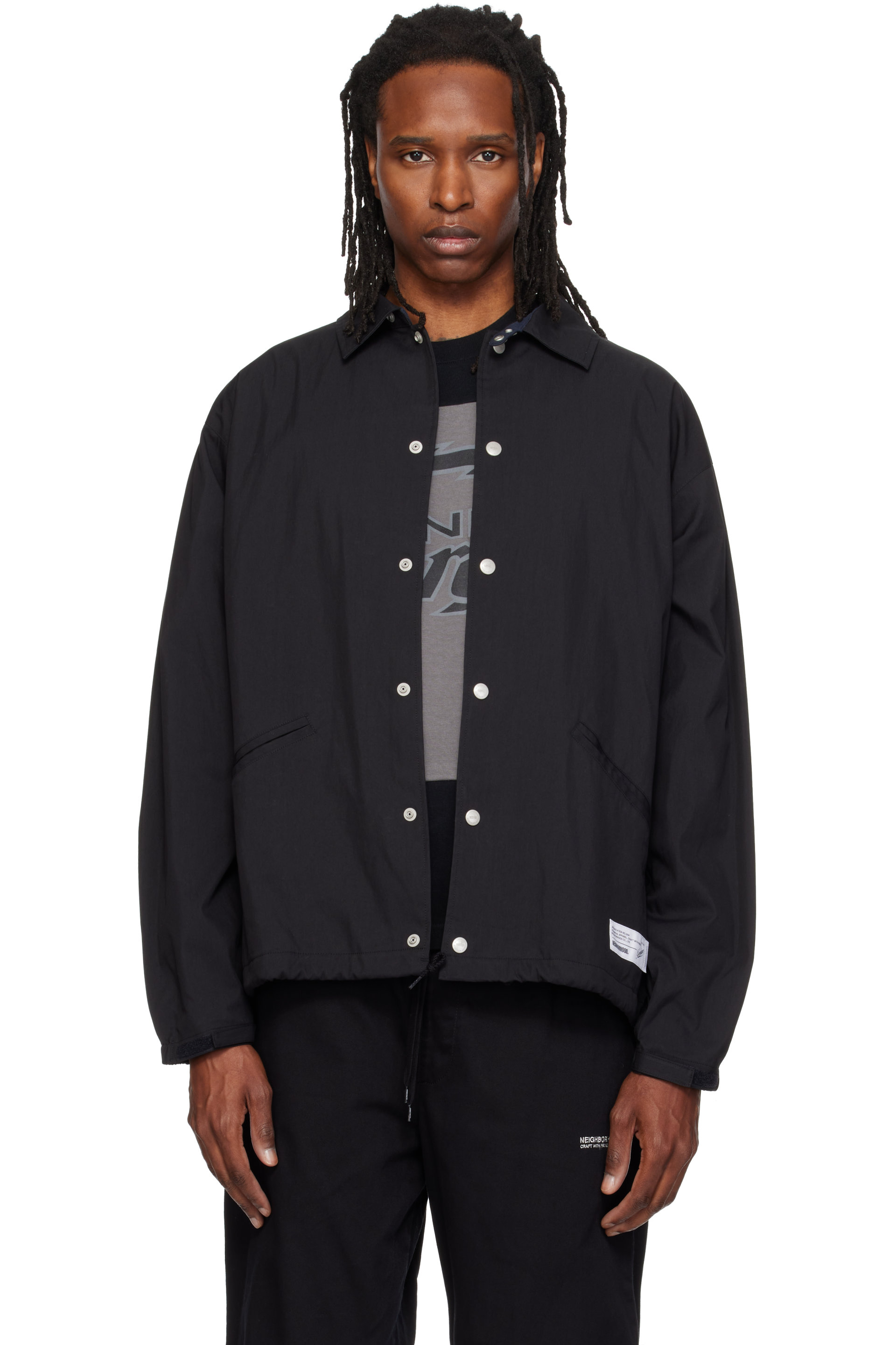 Neighborhood - Black Classic Windbreaker Jacket