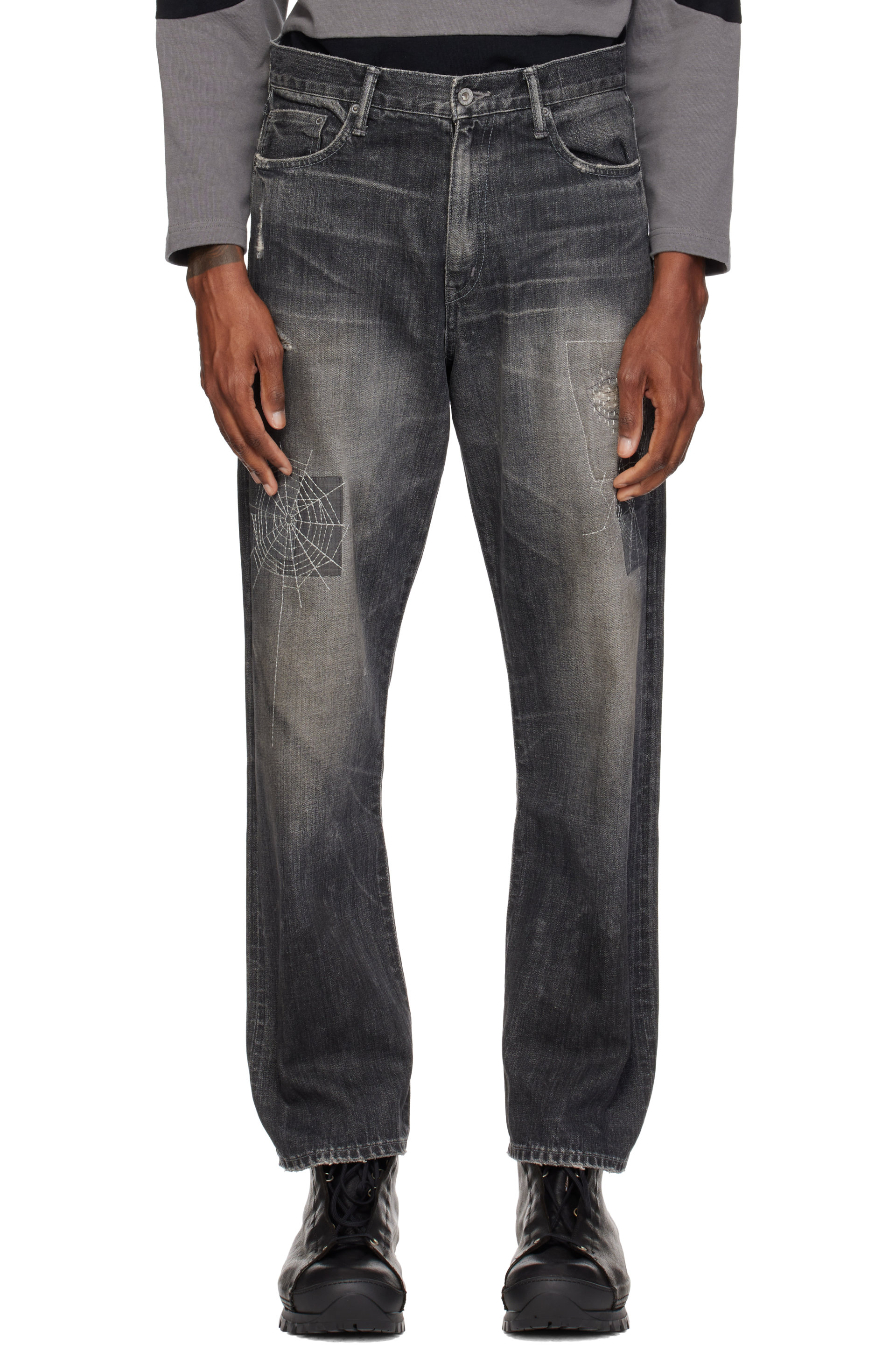 Neighborhood - Gray DP Basic Indigo Jeans