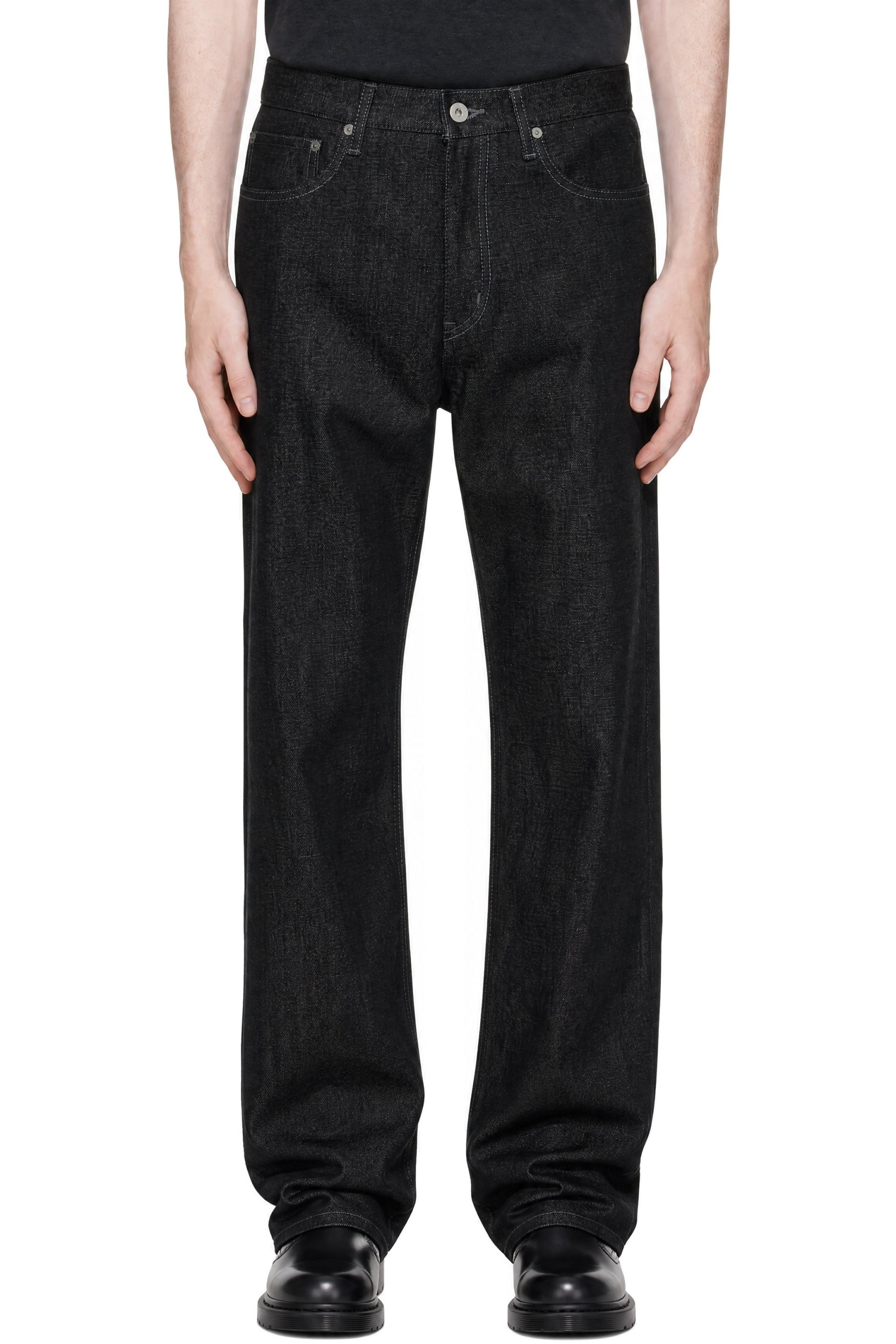 Neighborhood - Black Rigid Denim DP Mid Jeans