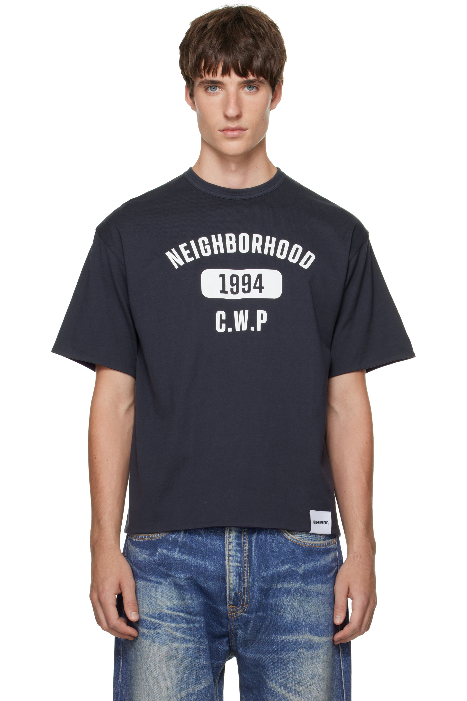 Neighborhood - Black & Purple Reversible S/S T-shirt