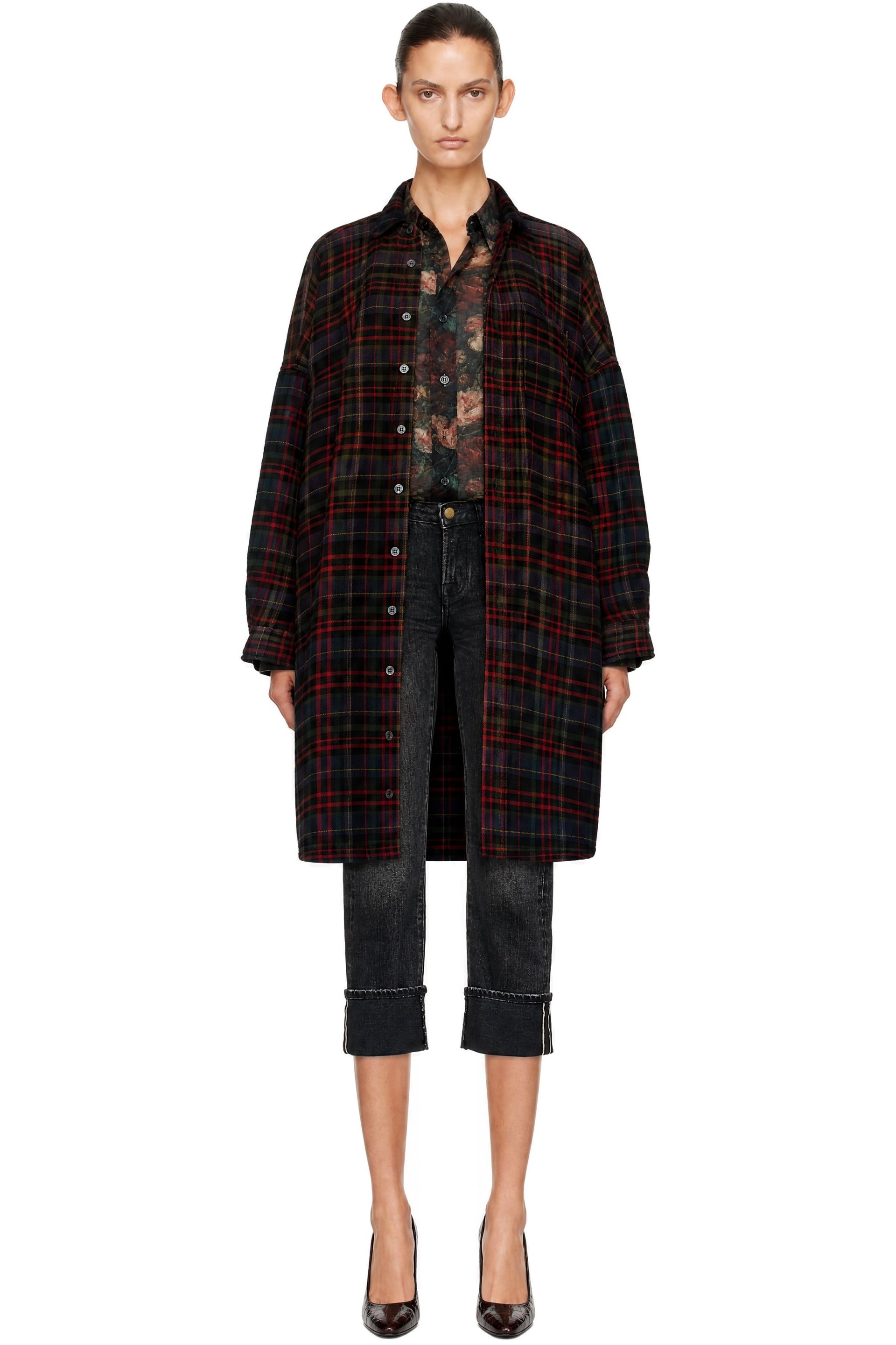 R13 - Navy Jumbo Padded Coat