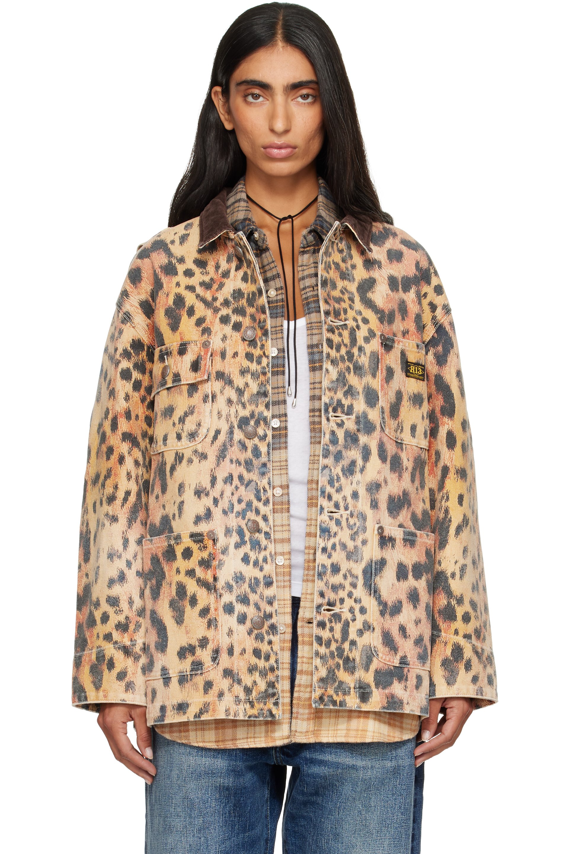 R13 - Orange Relaxed Chore Jacket